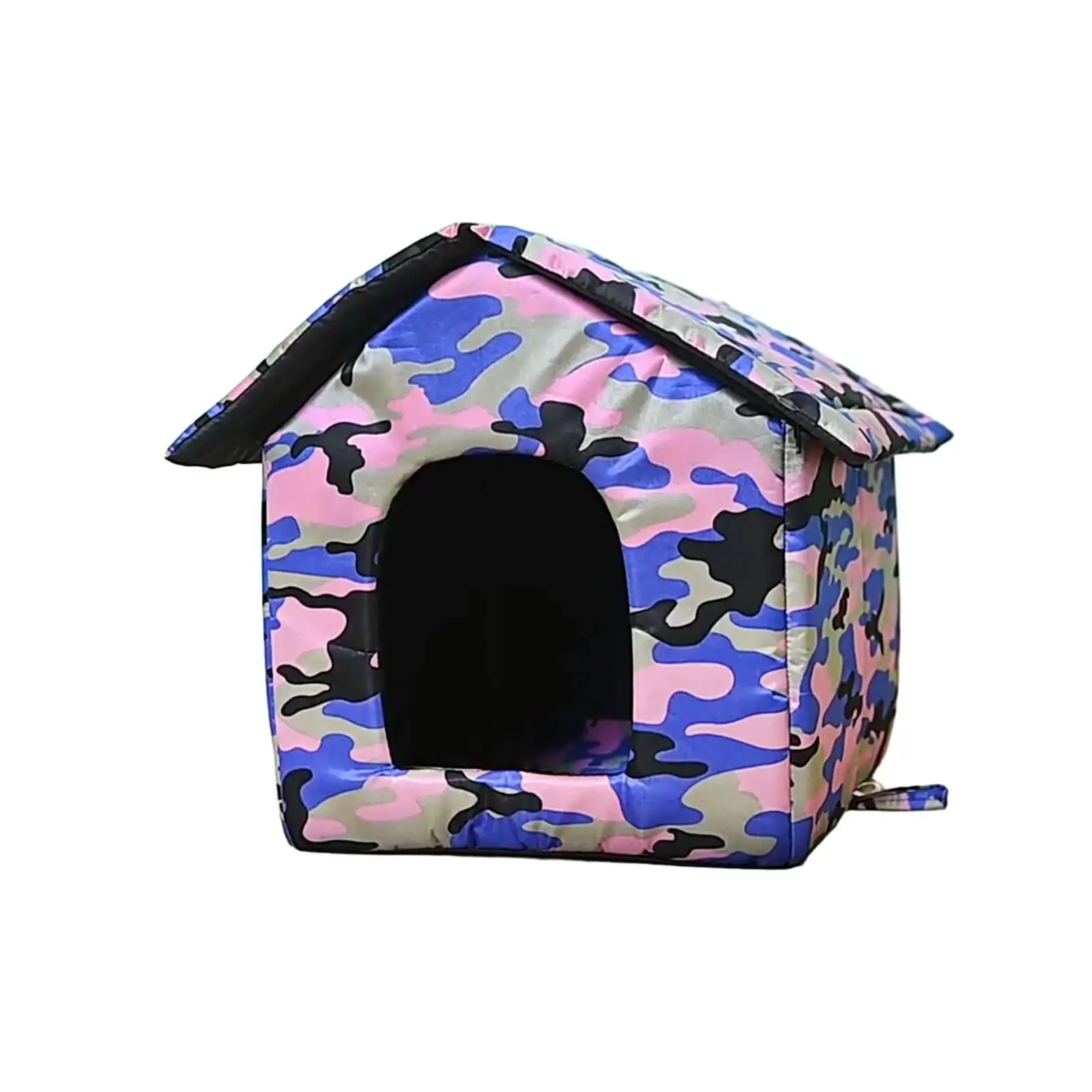 Stray Cats Shelter. Waterproof Outdoor Rabbit Dog House Foldable Warm Bunny Cave for Winter Anti-Slip Pet Cave for Feral Kitty Weatherproof .S