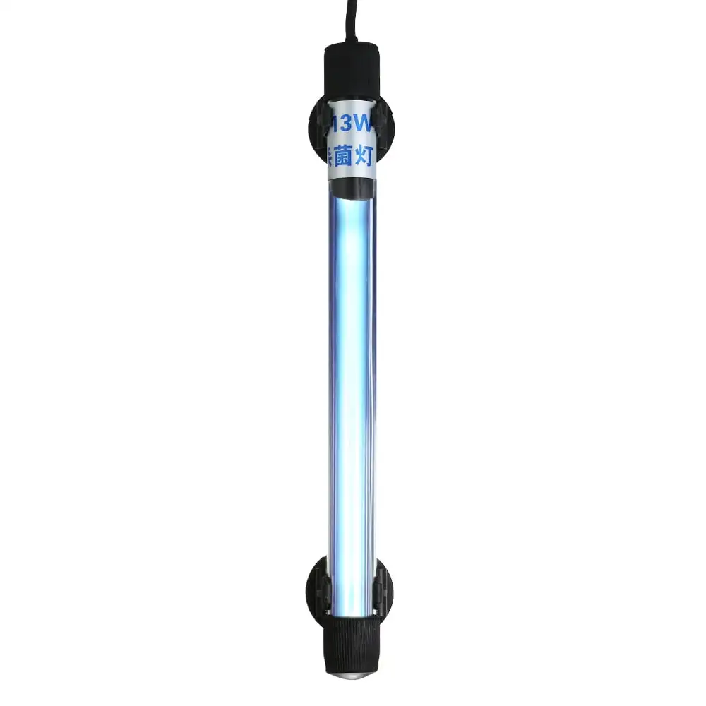 Submersible Ultraviolet Sterilizer Lamp. moobody Brand. 13W UV Light Disinfection for Aquarium Fish Pond. AC110-120V