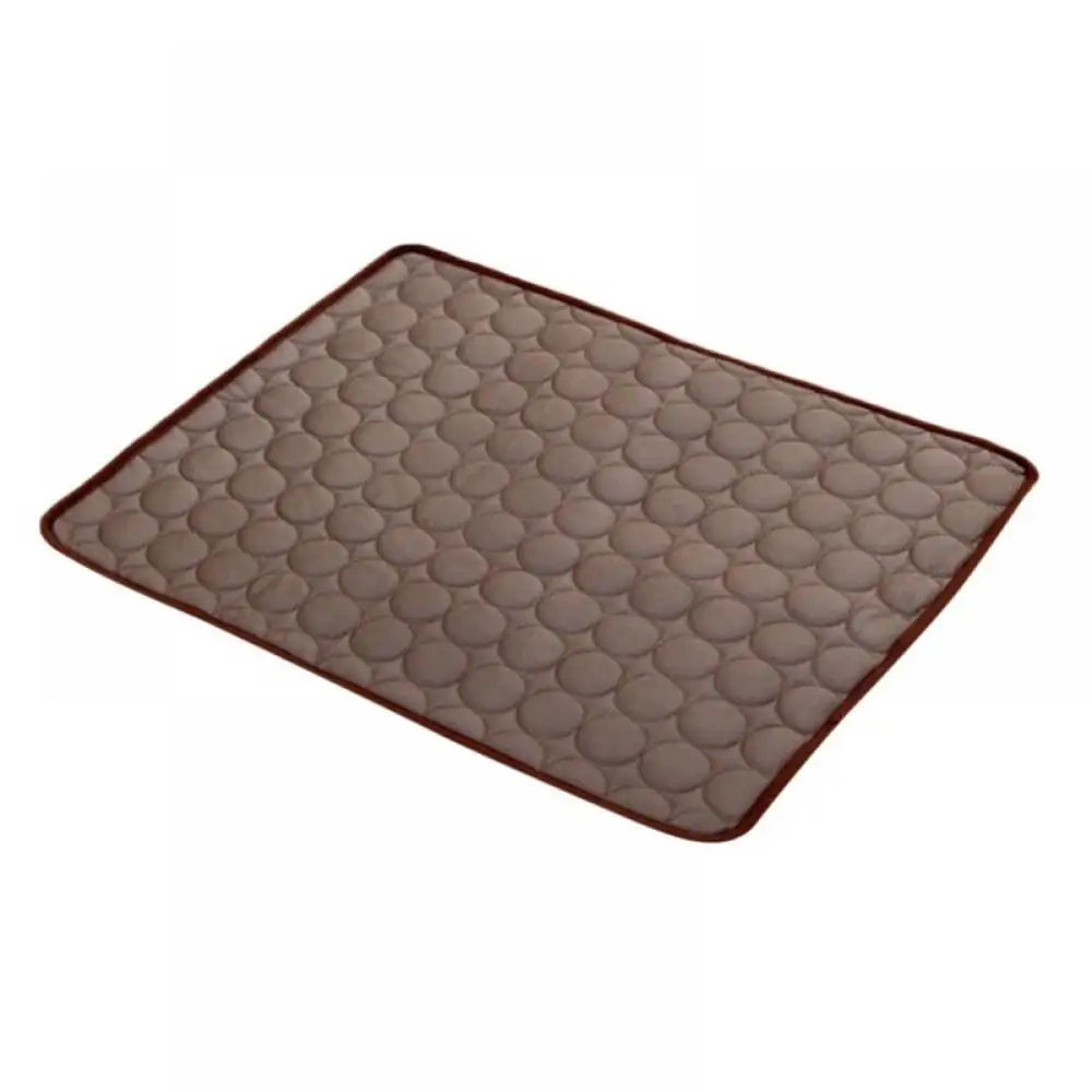 Summer Dog Cooling Mat - Ice Silk Cooling Pad for Small Medium Large Dogs or Cats. Non-Slip Pet Crate Mat for Inside Outside Tour Camping