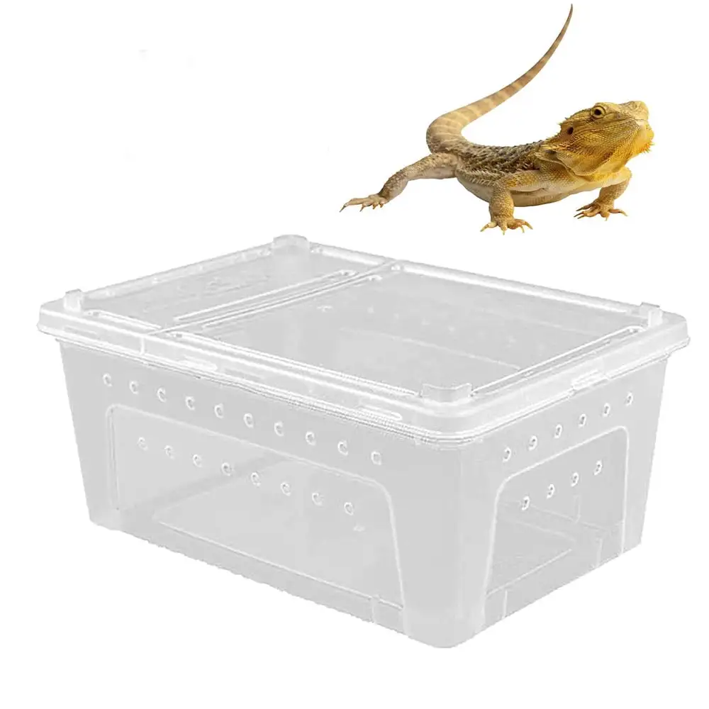 Sunjoy Tech Reptile Breeding Box - Amphibian Insect Reptile Habitat. Snake Turtle Habitat. Reptile Feeding Case for Crayfish Crab