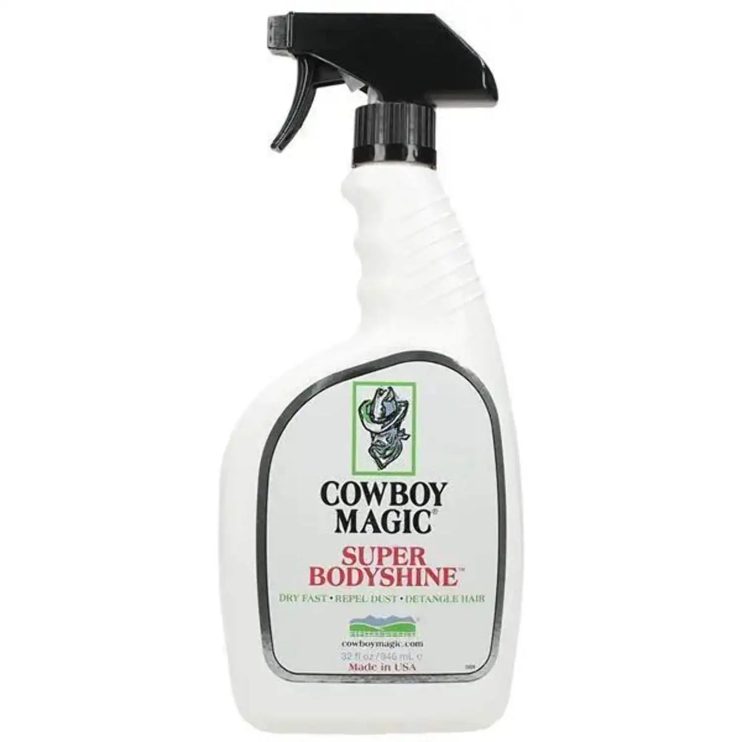 Super Bodyshine Horse Hair Detangler Cowboy Magic 32 oz.