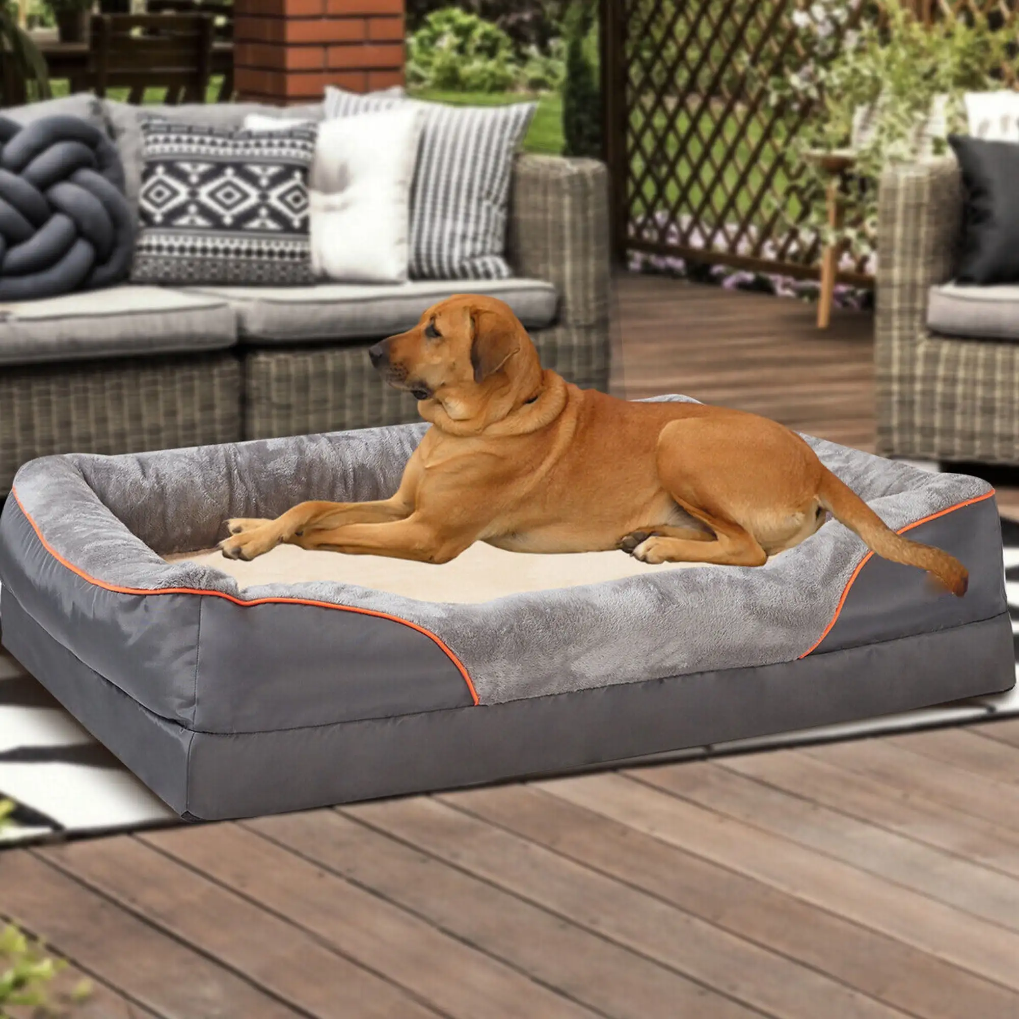 Super Soft Extra Large Pet Bed Washable Pet Sofa Dog Cat Sleeping Orthopedic Foam Couch