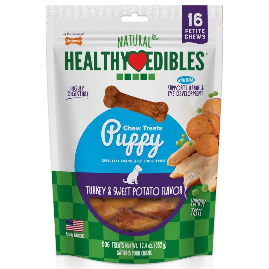 TFH Publications 12.4 oz Healthy Edibles Puppy Natural Chew. Petite