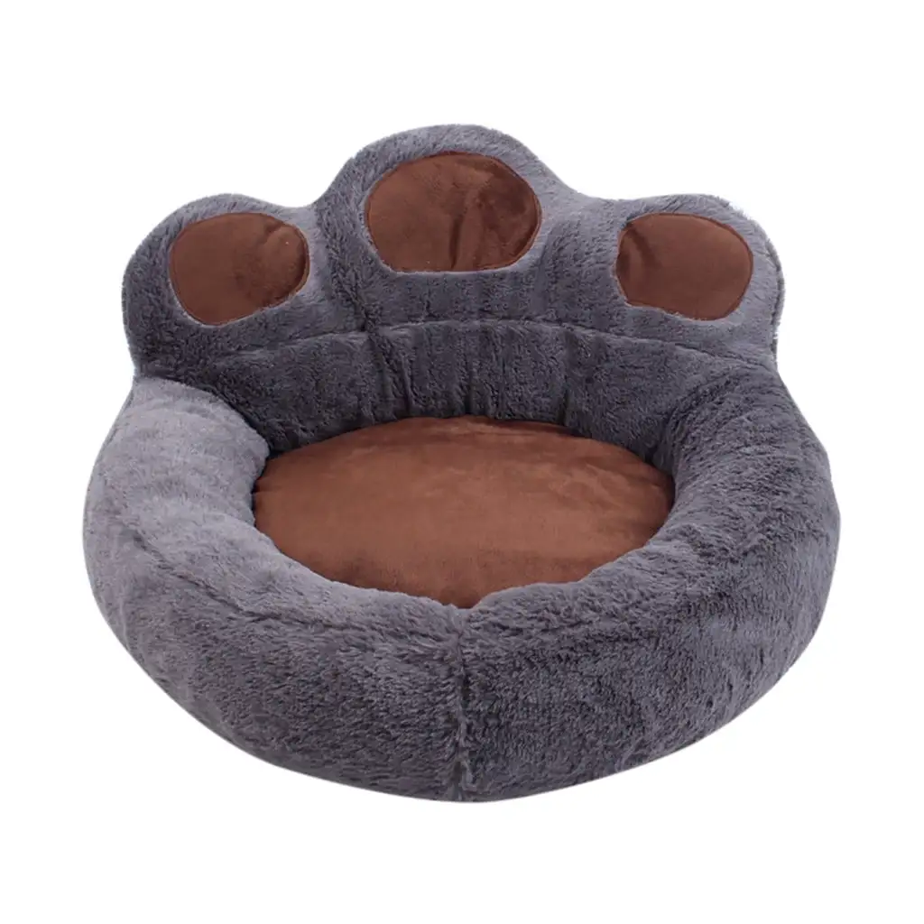 TUTUnaumb 2022 Winter Spot Promotion Dog Cat Winter Warm Sleeping Bag Bear Claw Pet Bed Calming Dog Bed Detachable Pet Accessories -Gray