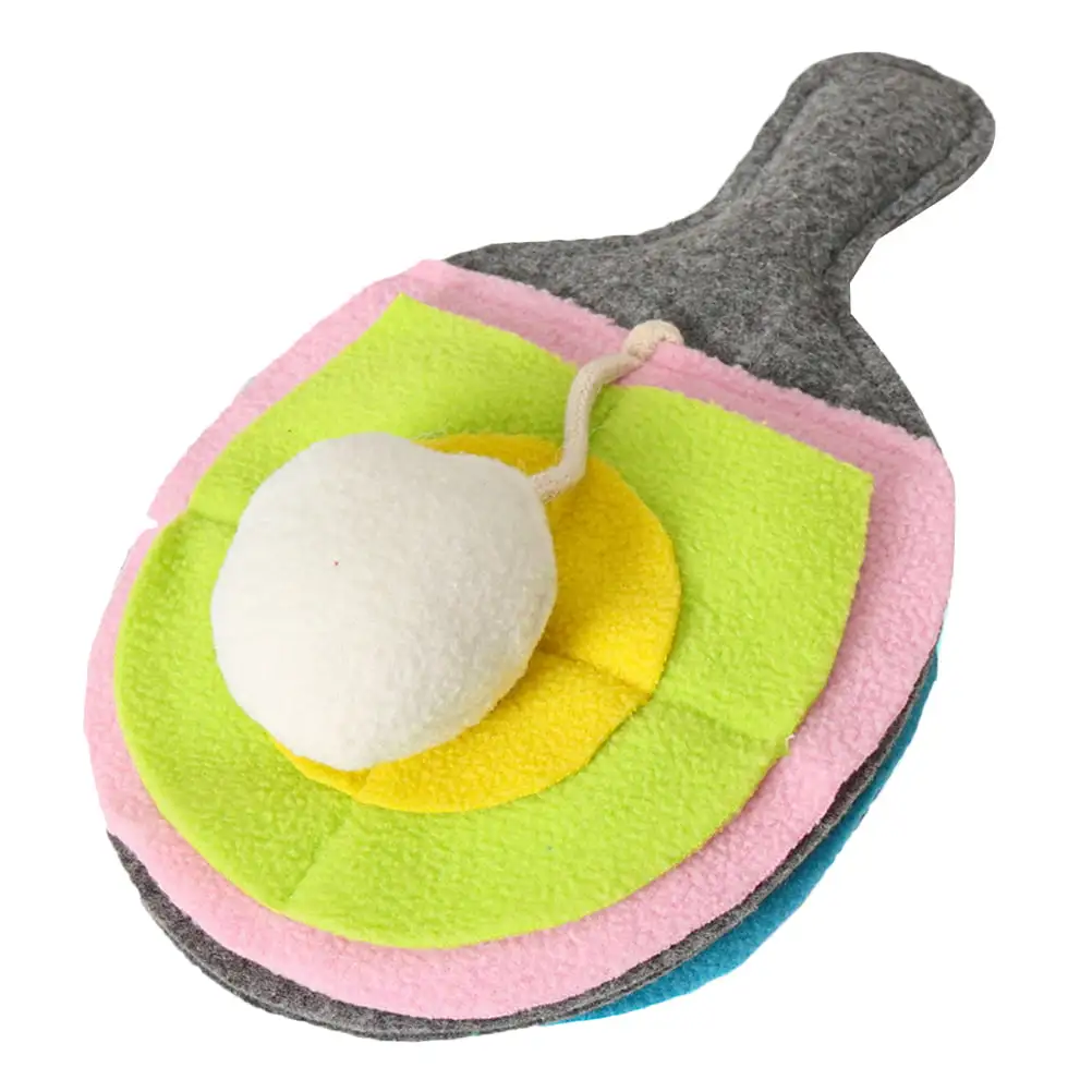 Table Tennis Racket Shape Pet Sniffing Mat Dog Snuffle Mat Training Blanket