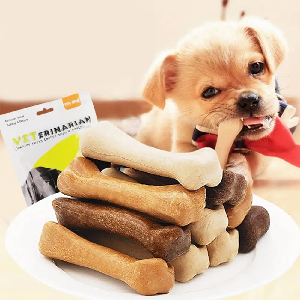 Taize 30Pcs Dog Bone Molar Stick Snack Food Treats Chews Oral Hygiene Toy Pet Supplies