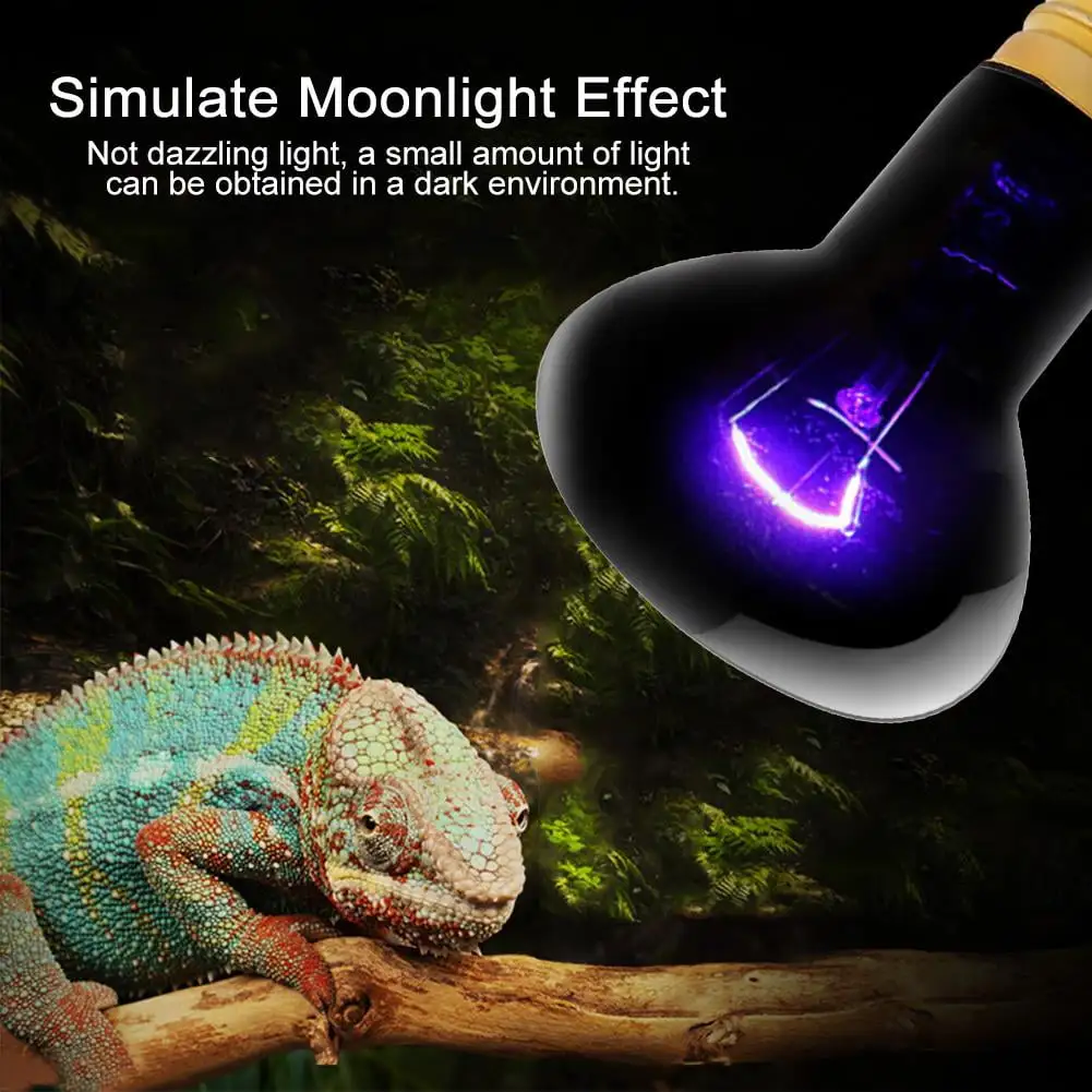 Tebru E27 Emitter Heater Pet Animal Reptile Brooder Heat Day Night Light Bulb Lamp