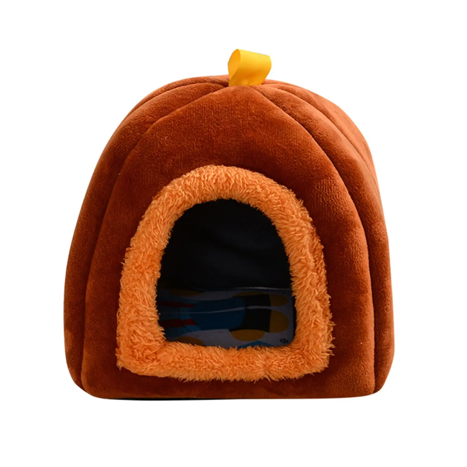 Temacd Hamster Nest with Handle Keep Warm Pet Bed Small Animal Cave Bed Winter House Pet Supplies