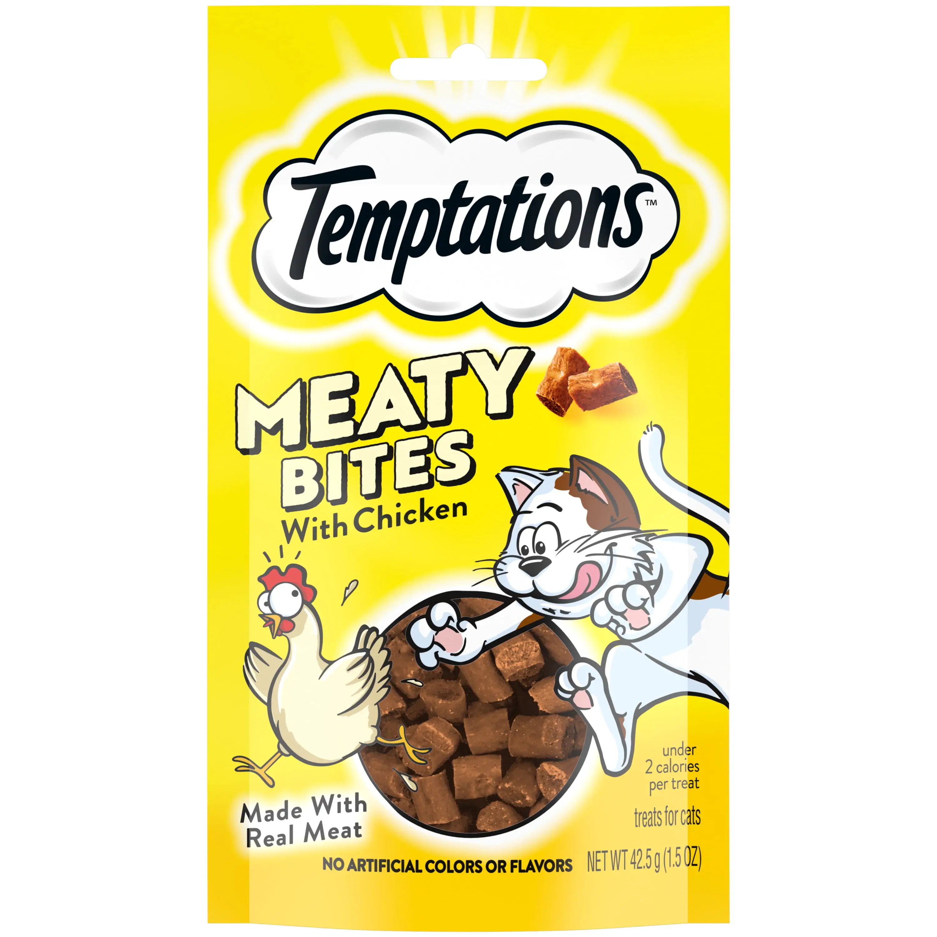 Temptations Chicken Flavor Soft Treat & Complement for Cat. 1.5 oz. (7 Count)