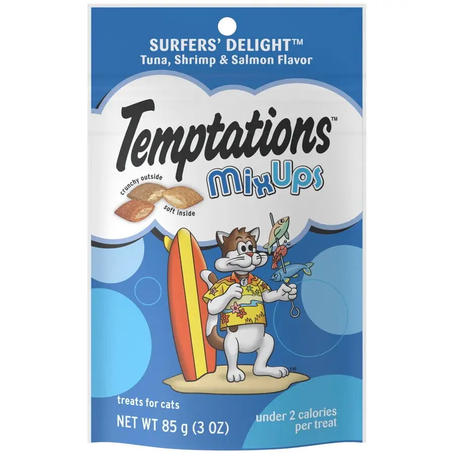 Temptations MixUps Crunchy & Soft Adult Cat Treats. (Each Sold Separately)