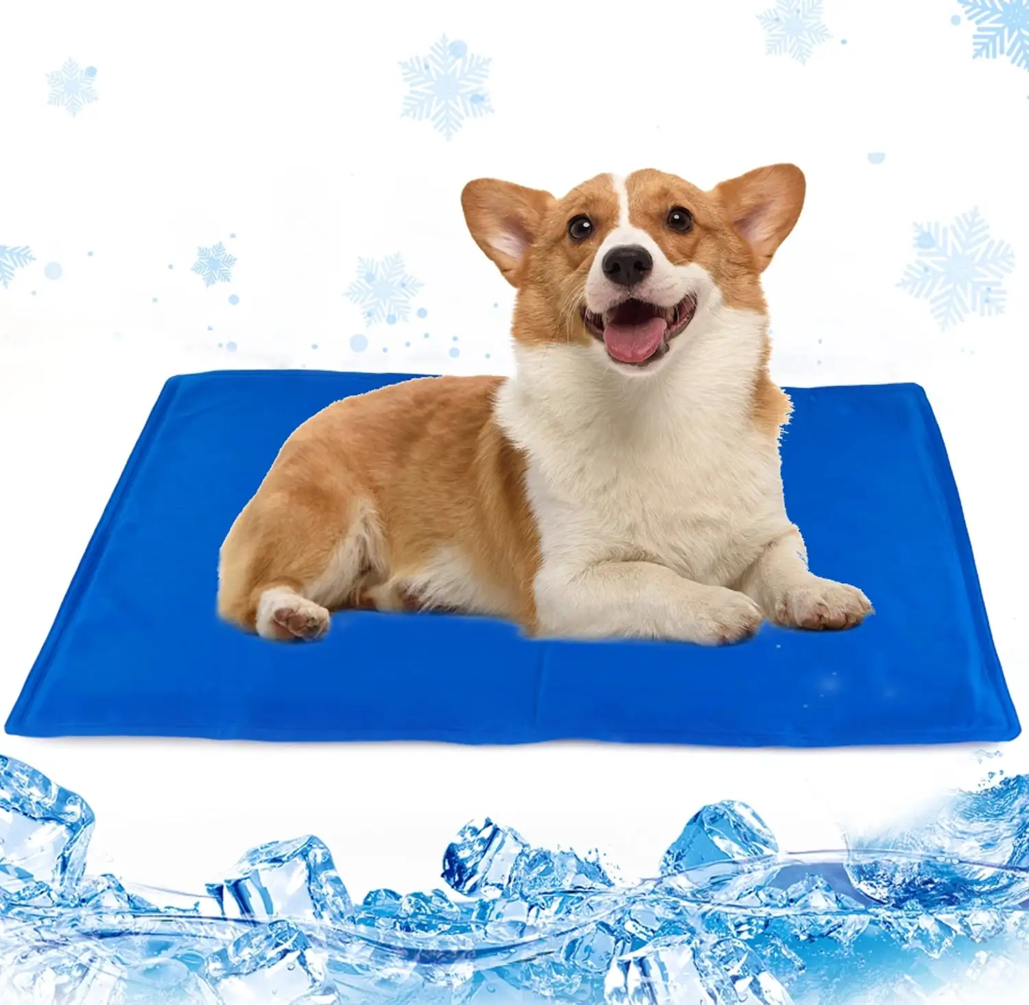 Tersalle Cooling Dog Bed Selfcooling Mat for Dogs Large.19'' x 15''Blanket for Dogs Non-Slipfoldable