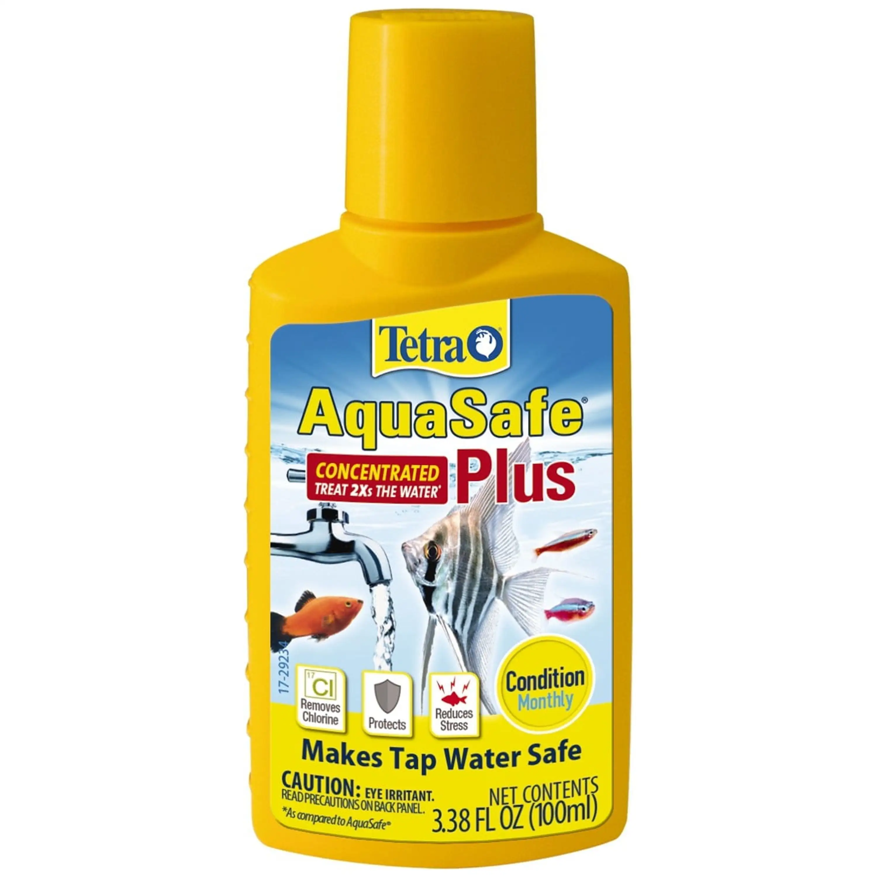 Tetra AquaSafe. Aquarium Water Conditioner. Makes Tap Water Safe. 3.38 oz.