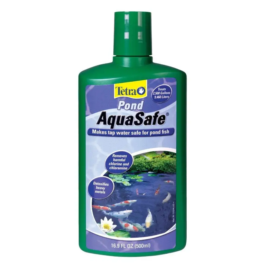 Tetra AquaSafe Pond Water Conditioner and Dechlorinator. 16.9 fl oz