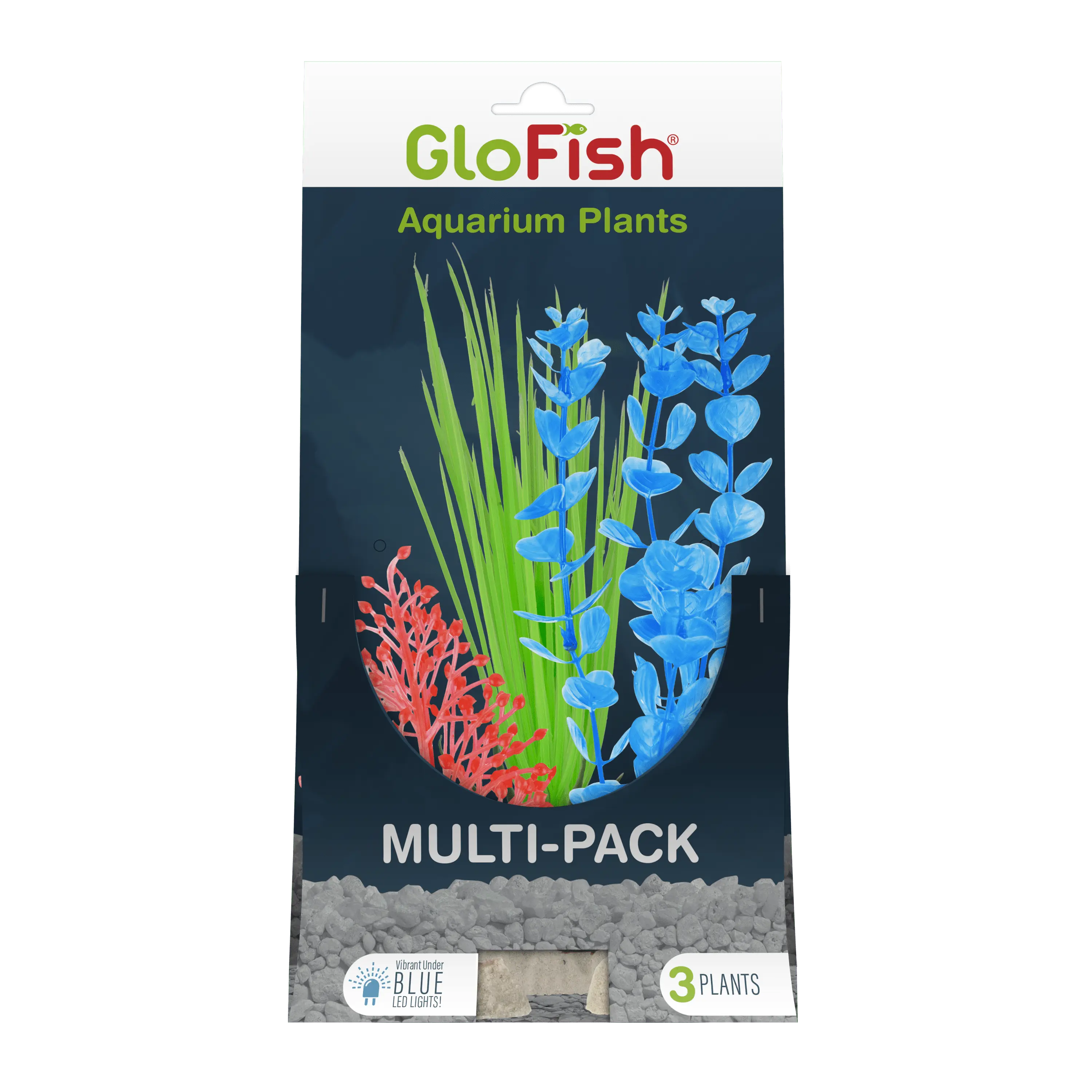 Tetra GloFish Plant Aquarium D??cor. Multipack. 3 Plants for Plastic Material