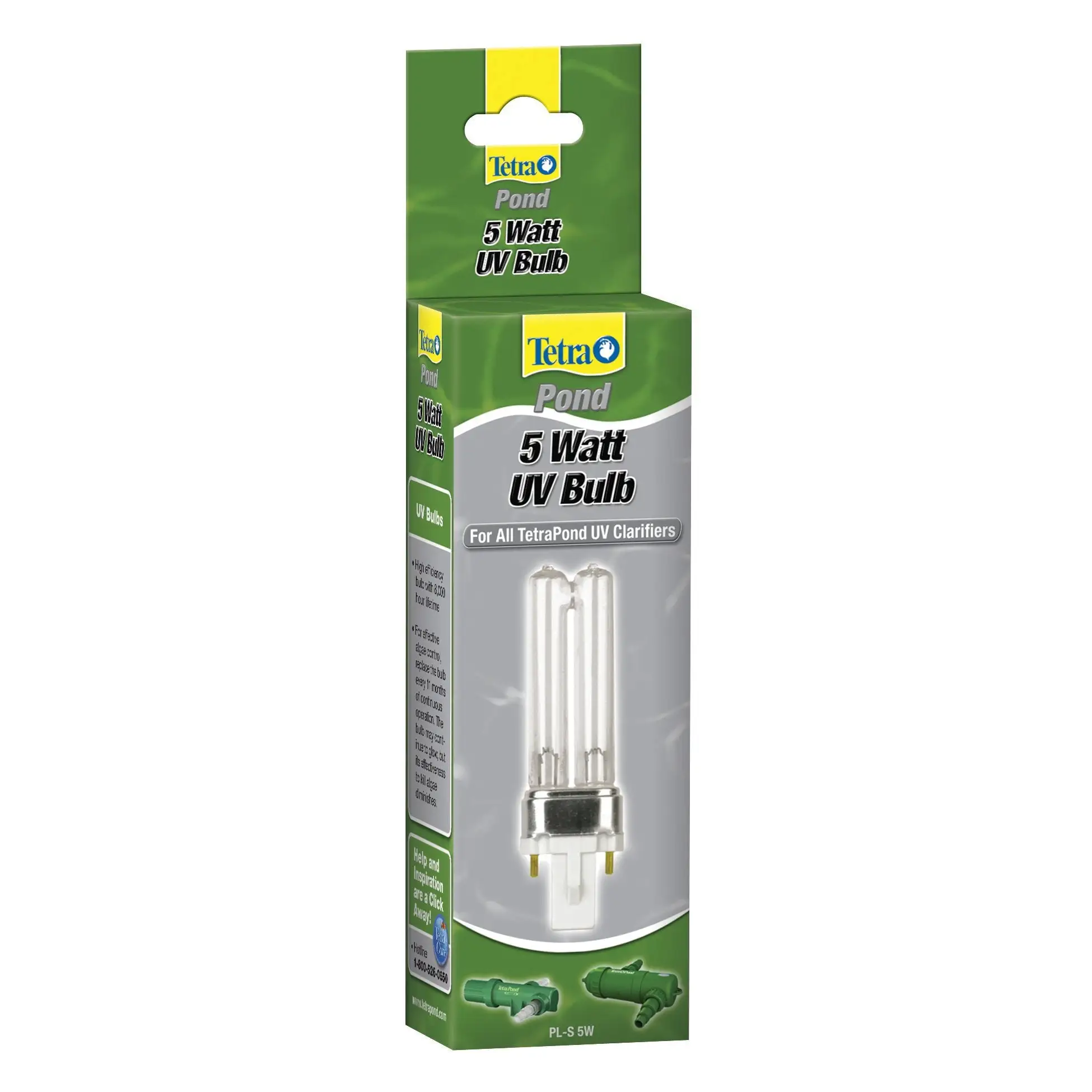 Tetra Pond Replacement Bulb For GreenFree UV Clarifier. 5W. For Clean And Clear Ponds