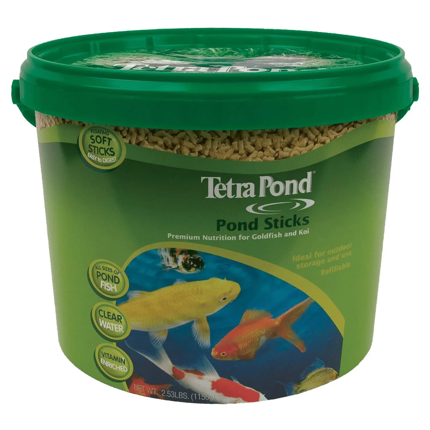 Tetra Pond Sticks 2.65 Pounds. Pond Fish Food. for Goldfish and Koi