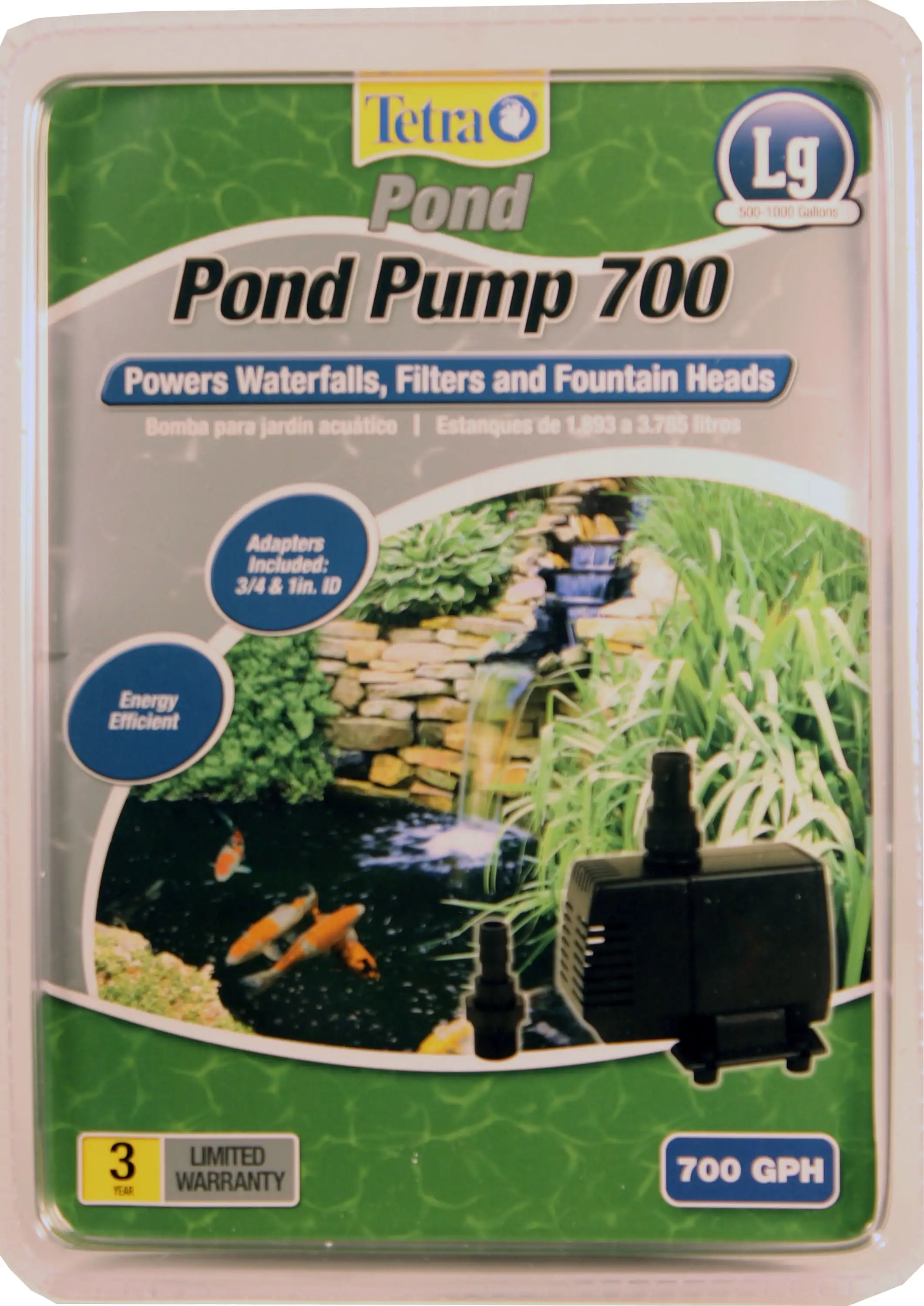 Tetra Pond Water Garden Pump 700. For Large Waterfalls. Filters And Fountain Heads