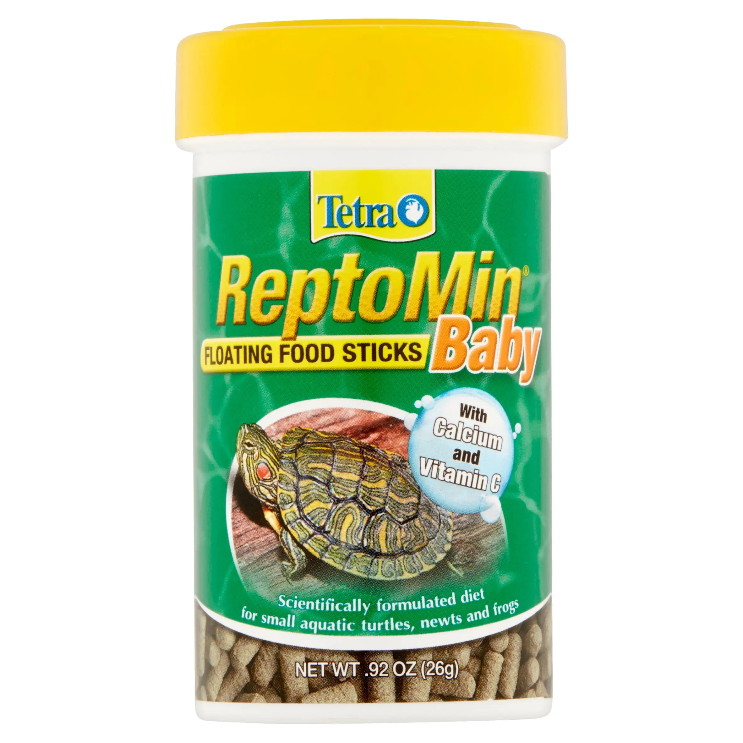 Tetra ReptoMin Baby Floating Food Sticks for Baby Aquatic Turtles and Small Amphibians and Reptiles. .92 oz.