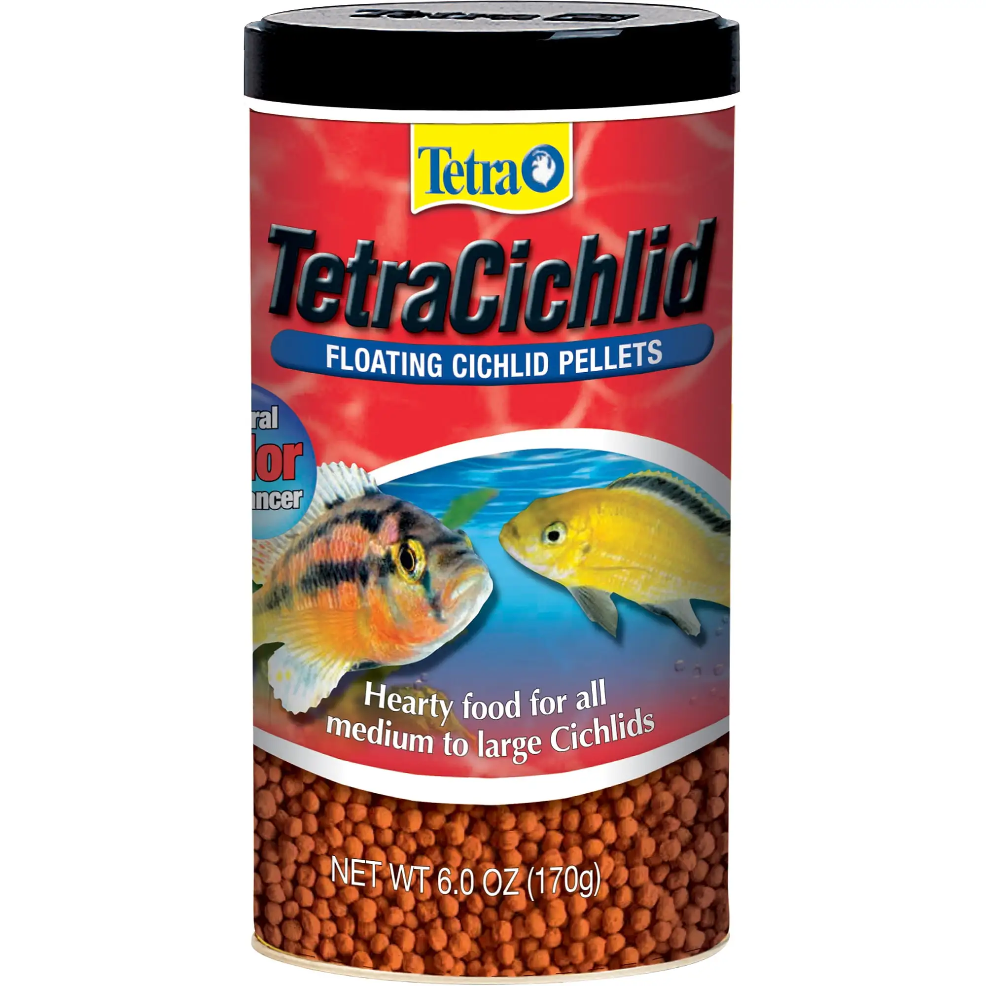 Tetra TetraCichlid Floating Pellets Fish Food. 6-Ounce