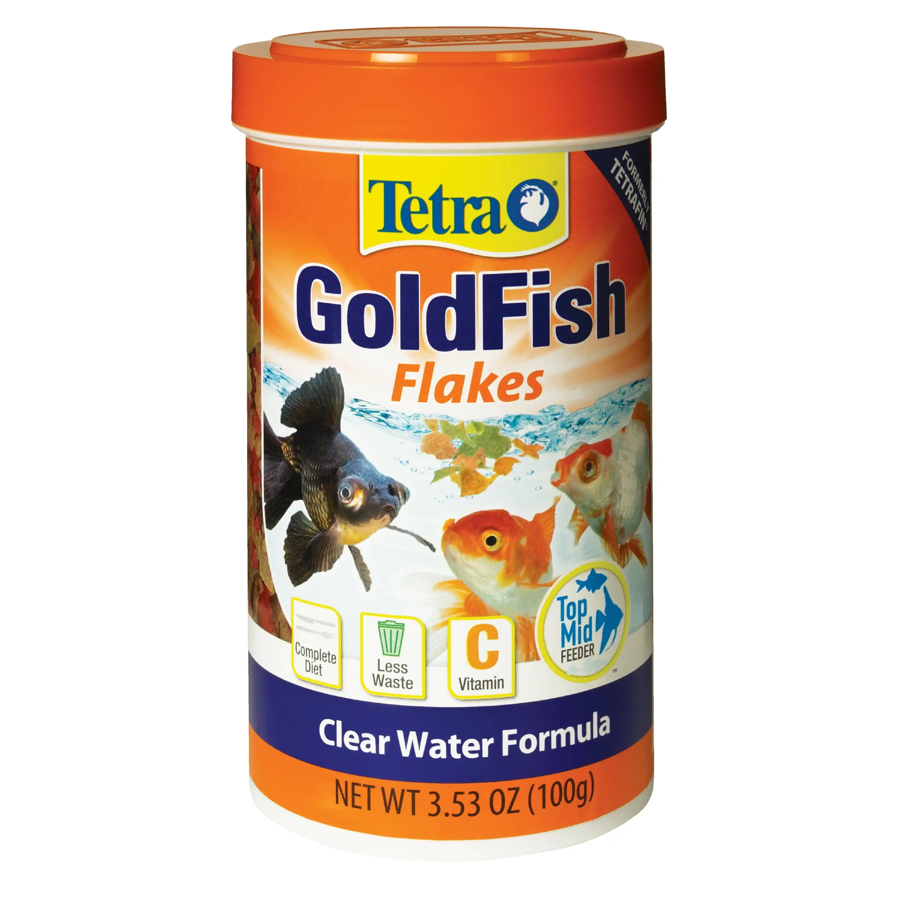 Tetra TetraFin Goldfish Flakes. Balanced Diet Fish Food. 3.53 oz.