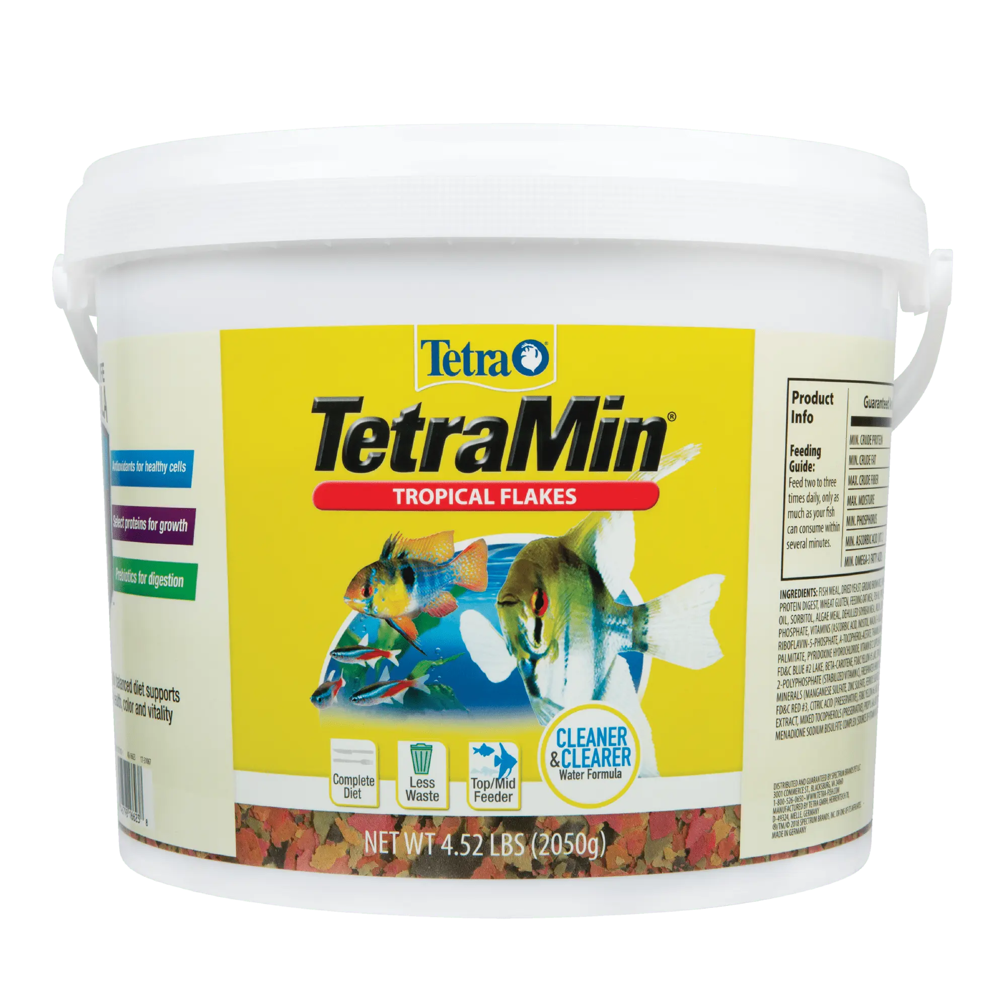 Tetra TetraMin Tropical Flakes Nutritionally Balanced Fish Food. 4.52 lbs.