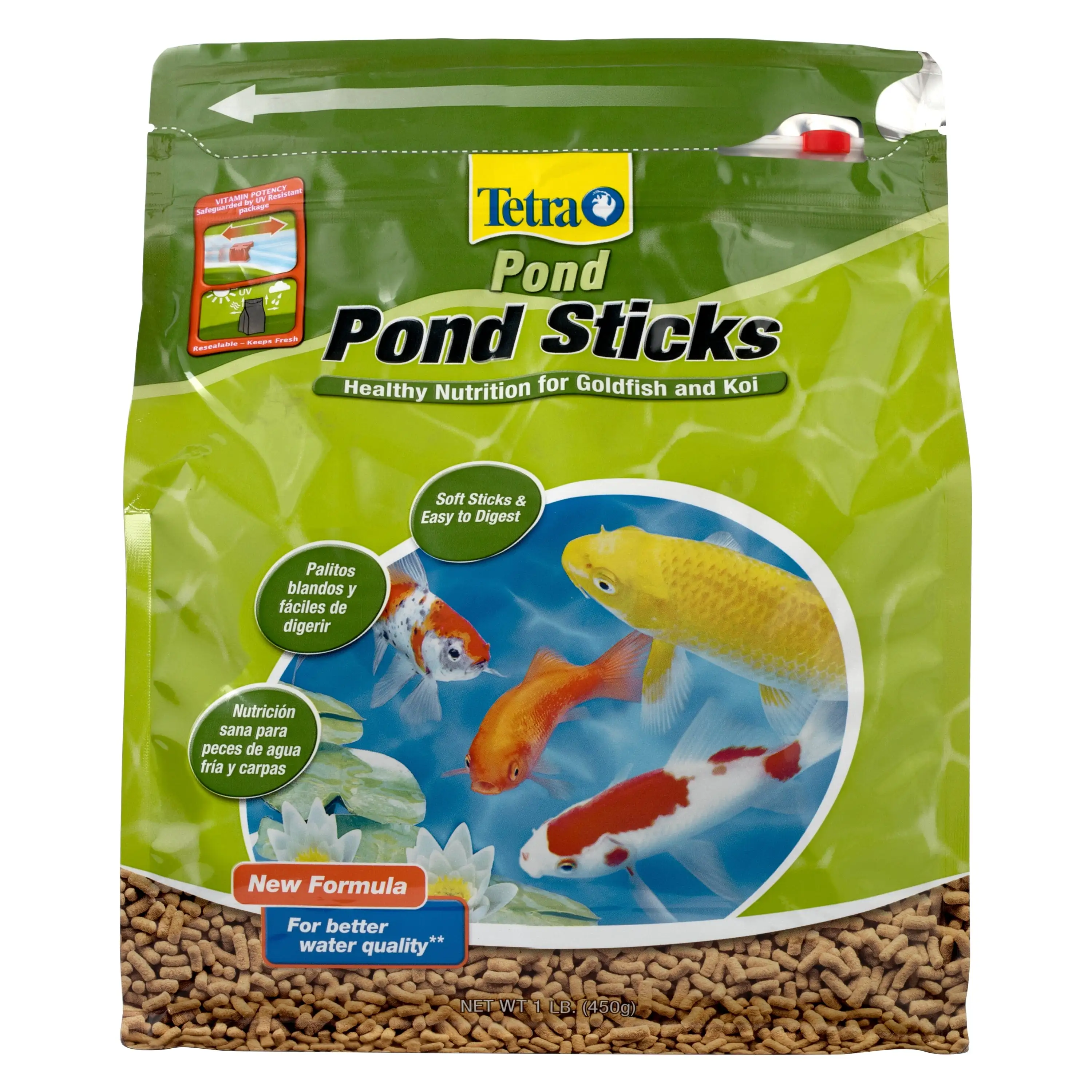 Tetra TetraPond Sticks 1 Pound. Pond Fish Food. for Goldfish and Koi