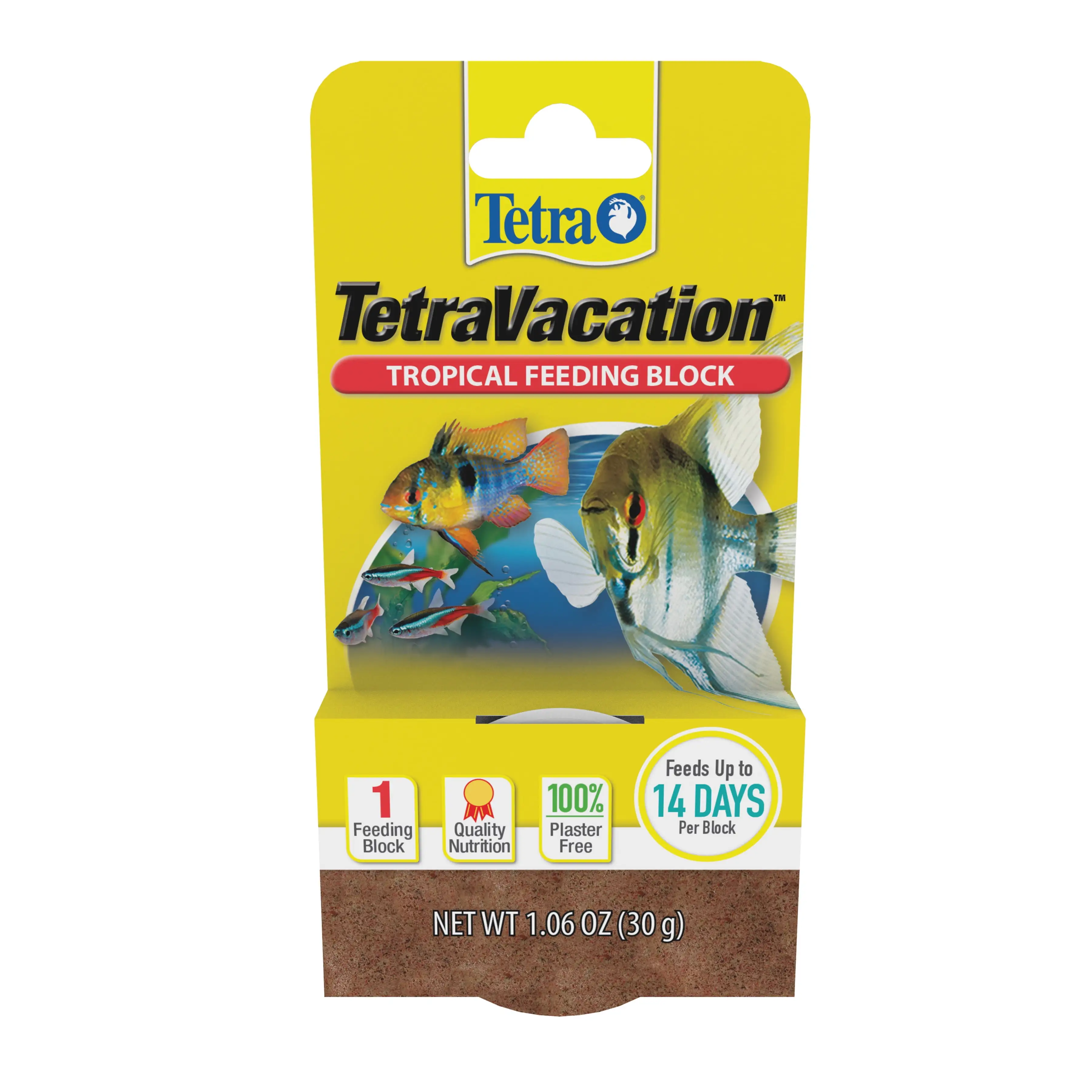 Tetra Vacation Tropical Feeding Block. Feeds Fish Up To 14 Days. 1.06 oz.. 1 Block