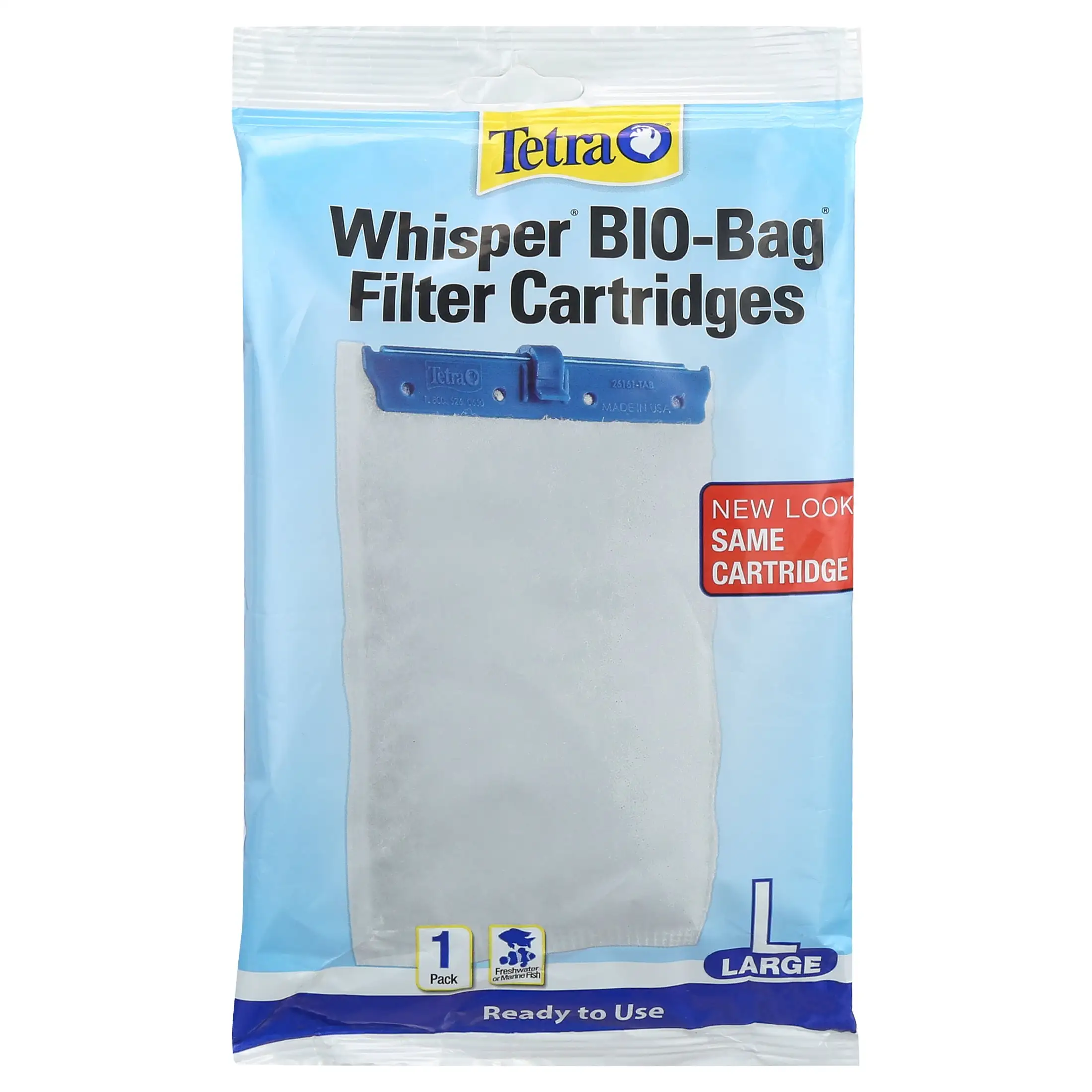 Tetra Whisper Bio-Bag Disposable Filter Cartridge for Aquariums. Large. 1 Count