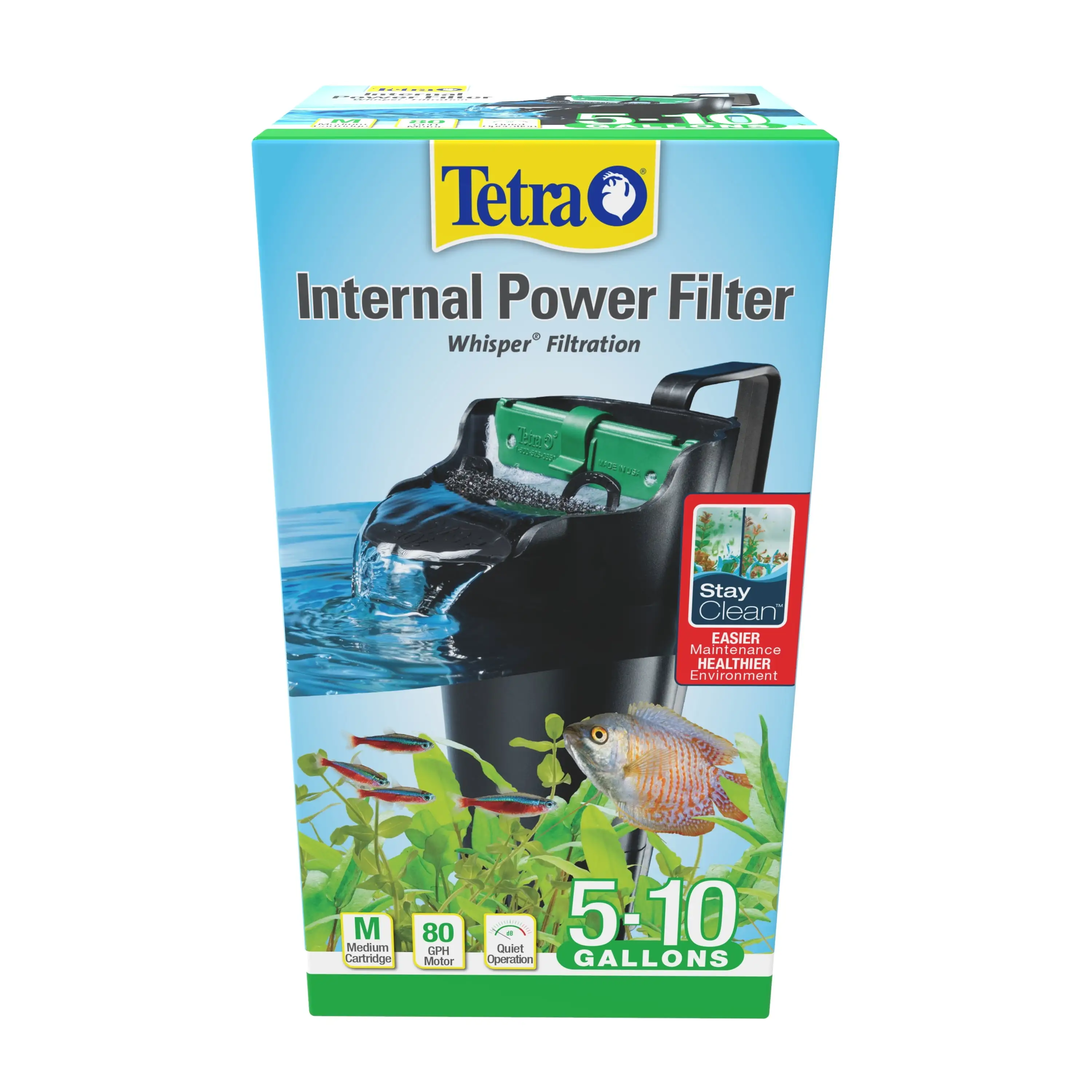 Tetra Whisper Internal Filter 3 to 10 gal. with Air Pump