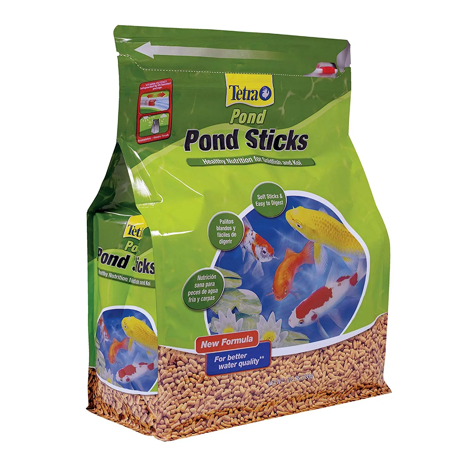 TetraPond Pond Sticks 1.72 Pounds. Pond Fish Food. For Goldfish And Koi