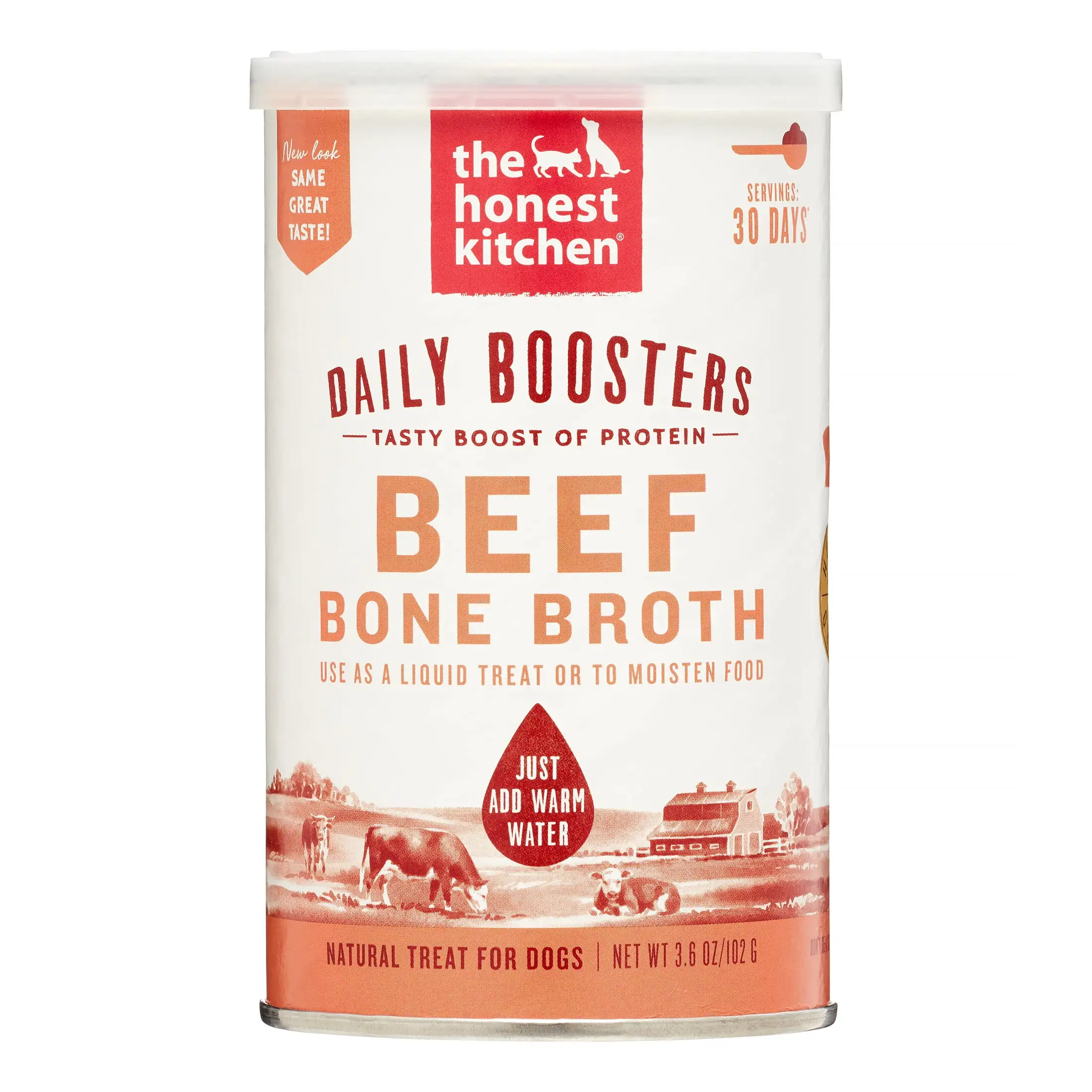 The Honest Kitchen Daily Boosts: Instant Beef Bone Broth with Turmeric. 3.6 oz