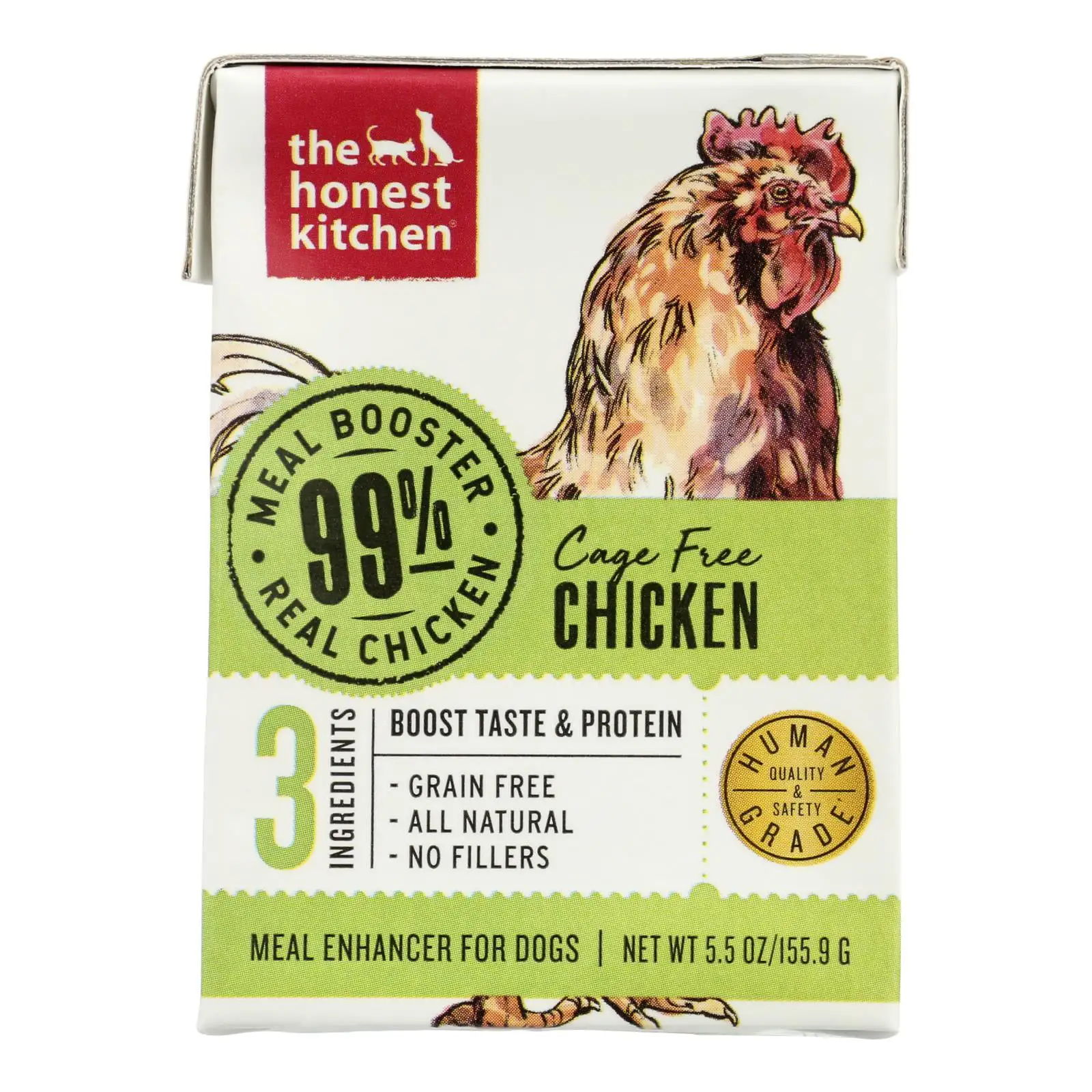 The Honest Kitchen - Dog Fd Meal Boost 99%chkn - Case of 12-5.5 OZ