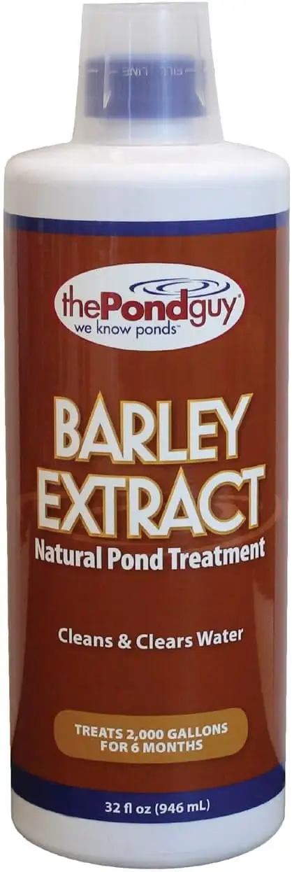 The Pond Guy Barley Extract Natural Liquid Treatment for Ponds and Water Gardens. Safe for Koi Fish and Plants. Natural Solutions for Clear Pond Water - 32 Ounces