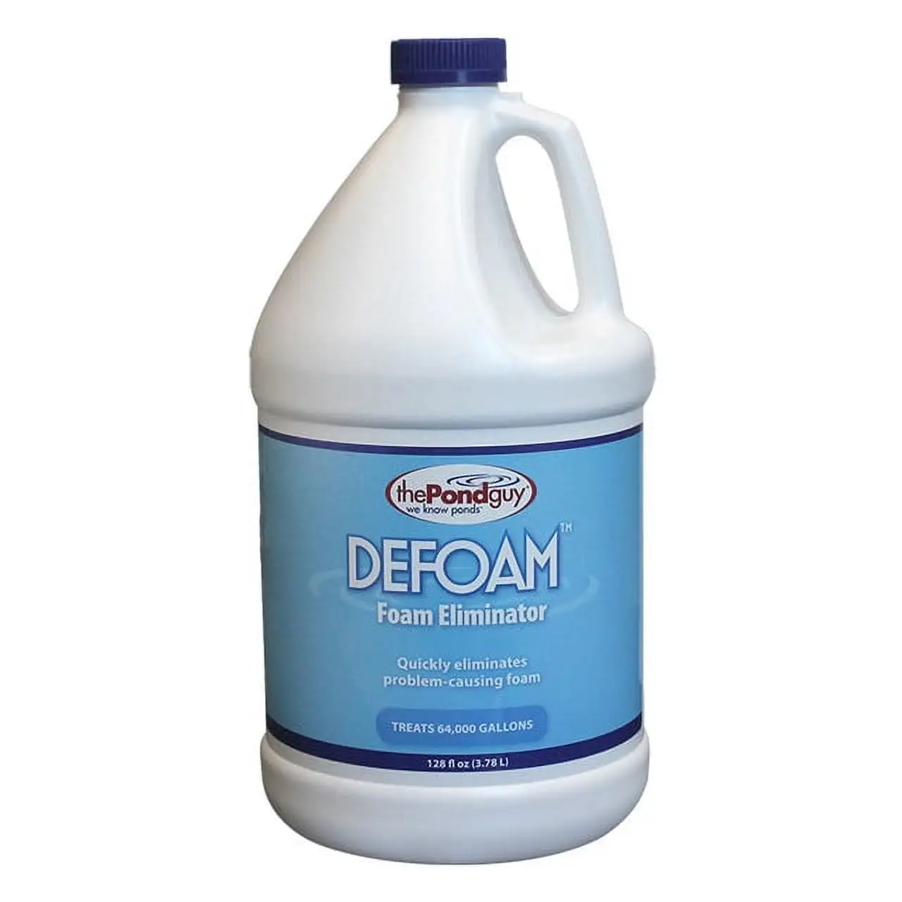 The Pond Guy Defoam. Natural Defoamer. Rid Unsightly Foam Fast. Reduce Foaming & Increase Water Quality. Safe for Fish - 1 Gallon