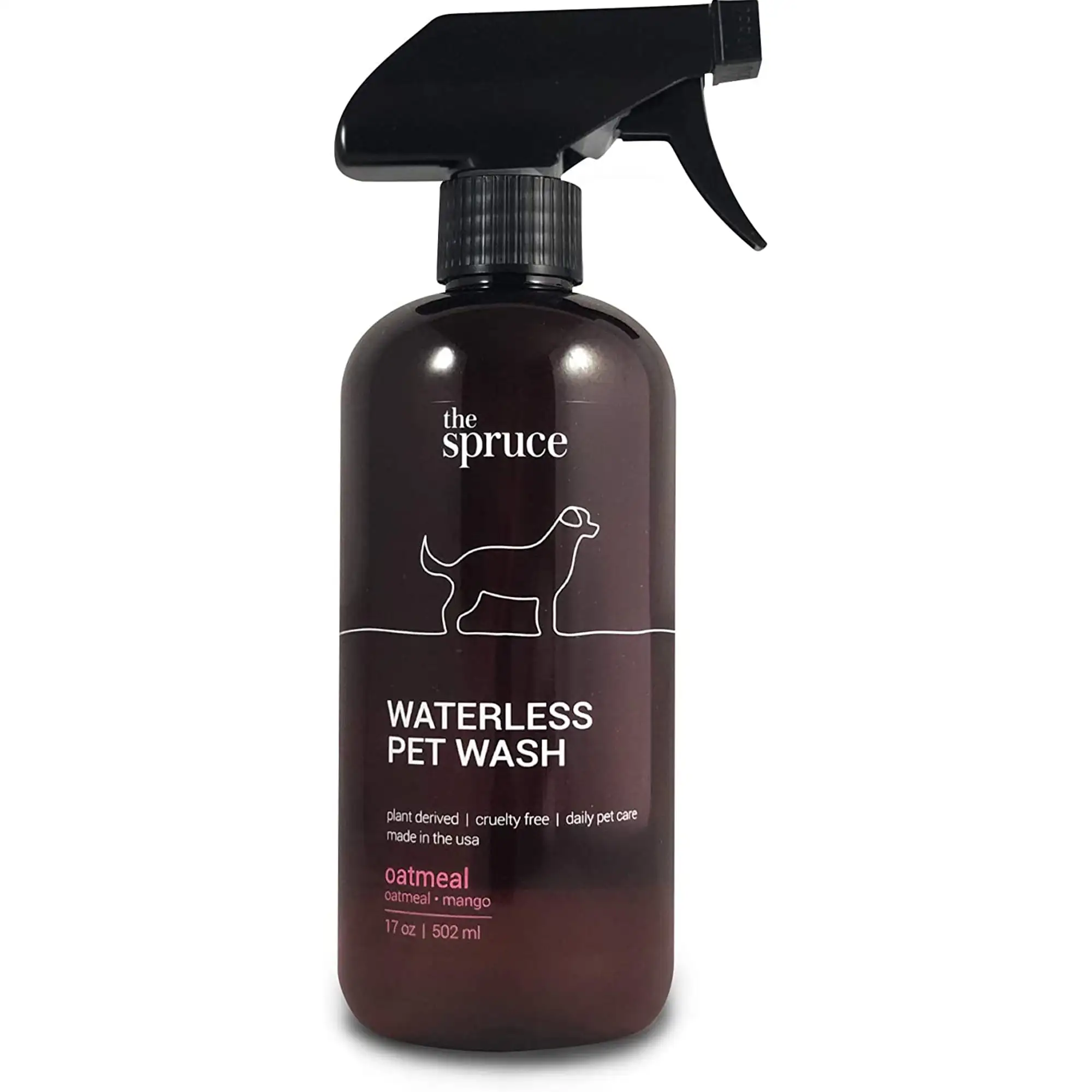 The Spruce Waterless Shampoo for Pets No Rinse Deodorizing Spray 17 Oz. Oatmeal