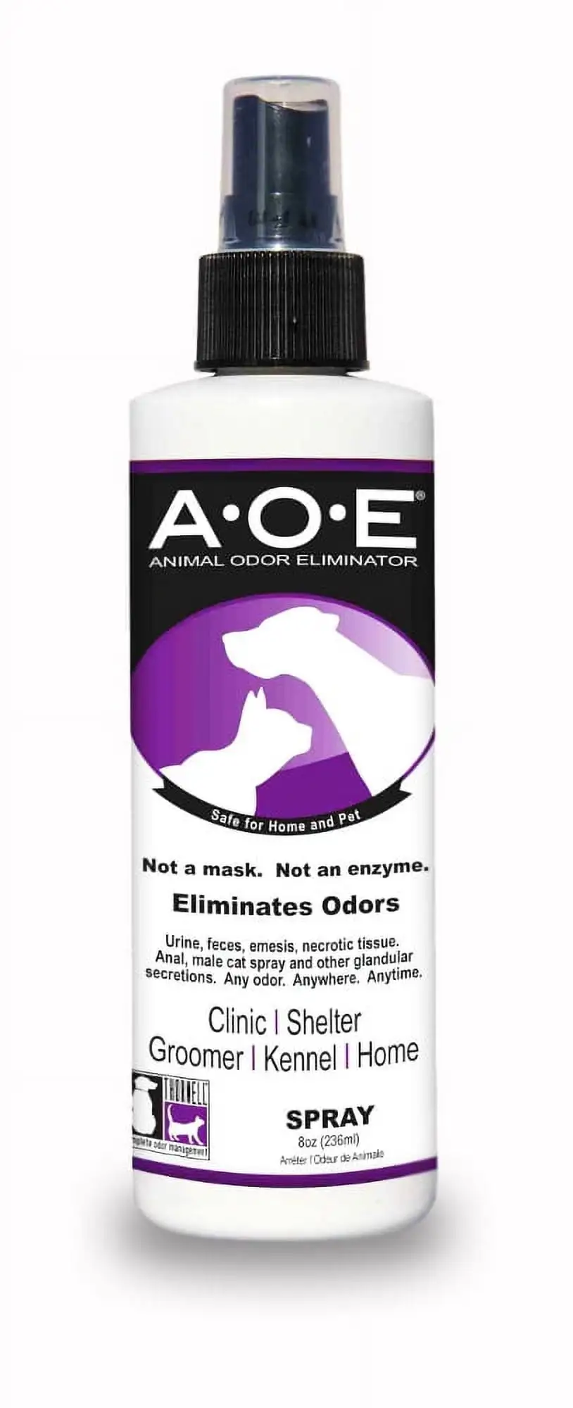 Thornell Animal Odor Eliminator Spray a?? Ready to Use Pet Odor Eliminator for Strong Odor a?? Secretions. Spray. Feces & Urine Odor Eliminator a?? Safe. Non-Enzymatic Dog & Cat Odor Eliminator (8 oz)