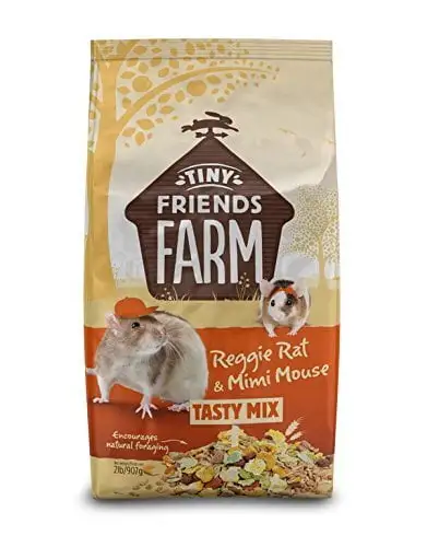 Tiny Friends Farm Reggie Rat & Mimi Mouse Tasty Mix Dry Food. 2 lb