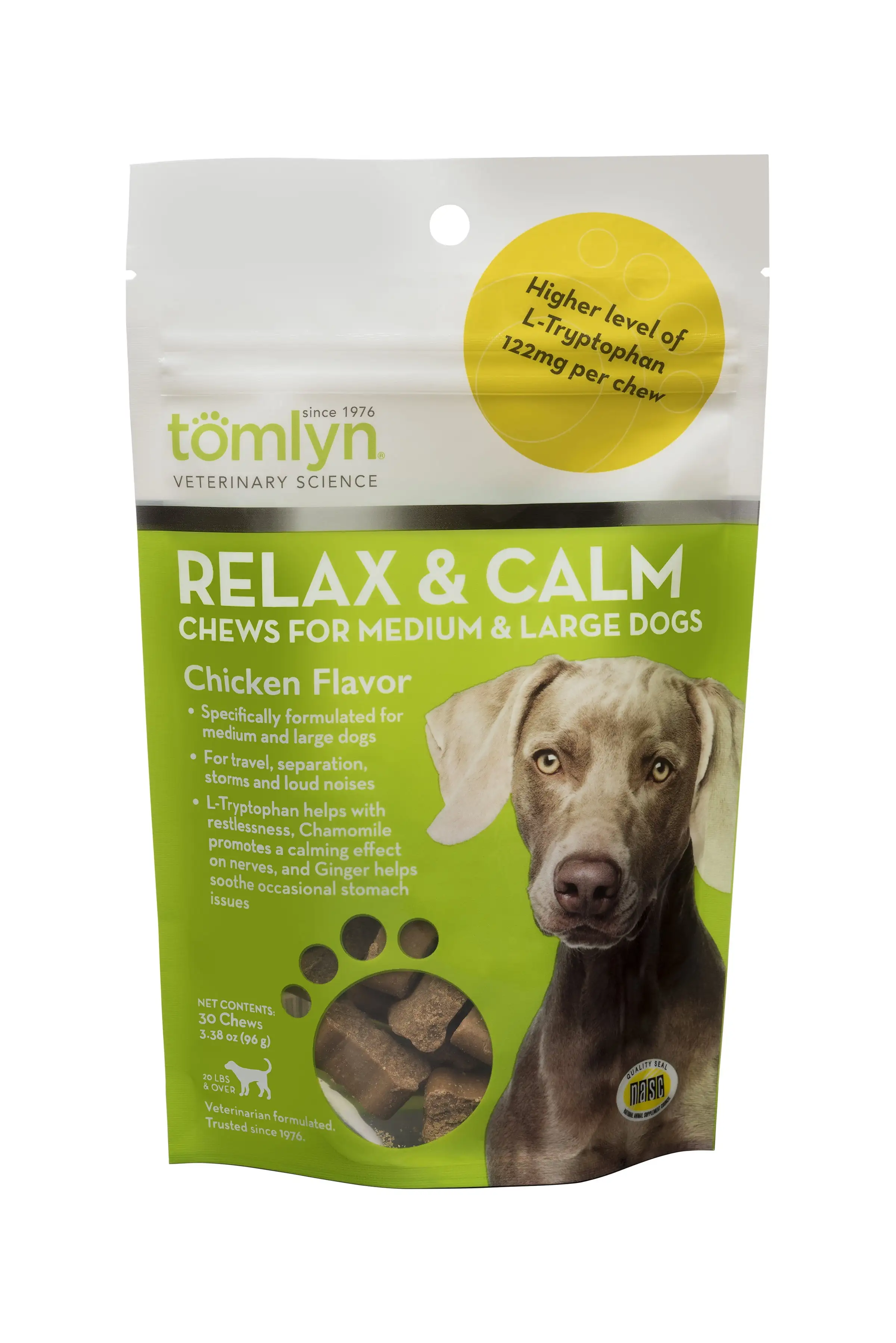 Tomlyn Relax & Calm for Medium & Large Dogs. 30 Ct.