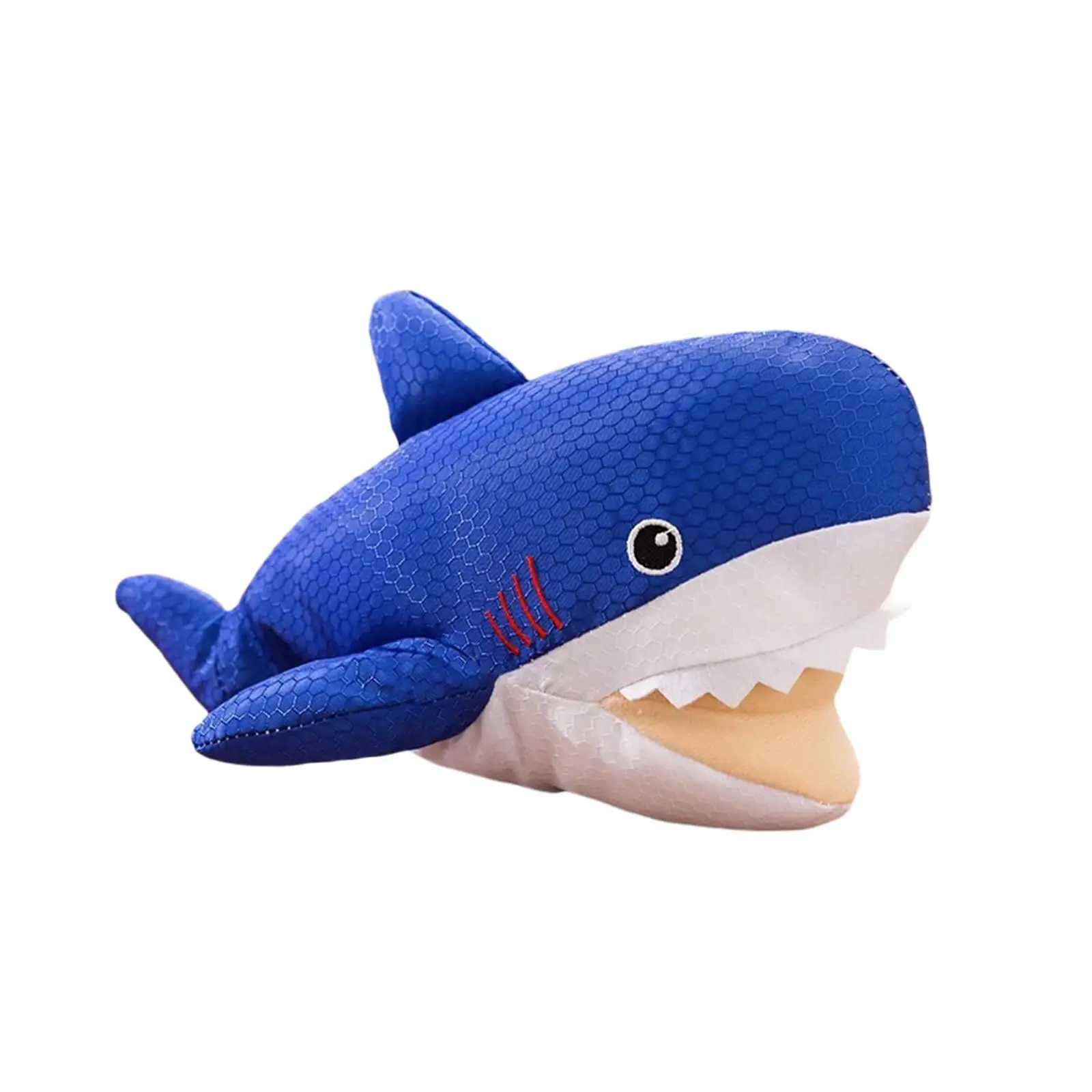 Tooyful Stuffed Animal Dog Toy Dog Squeak Toy Exercise Interactive Dog Toy Dog Chew Toy Plush Dog Toy for Fetching Playing Chewing Small Large Dogs Shark