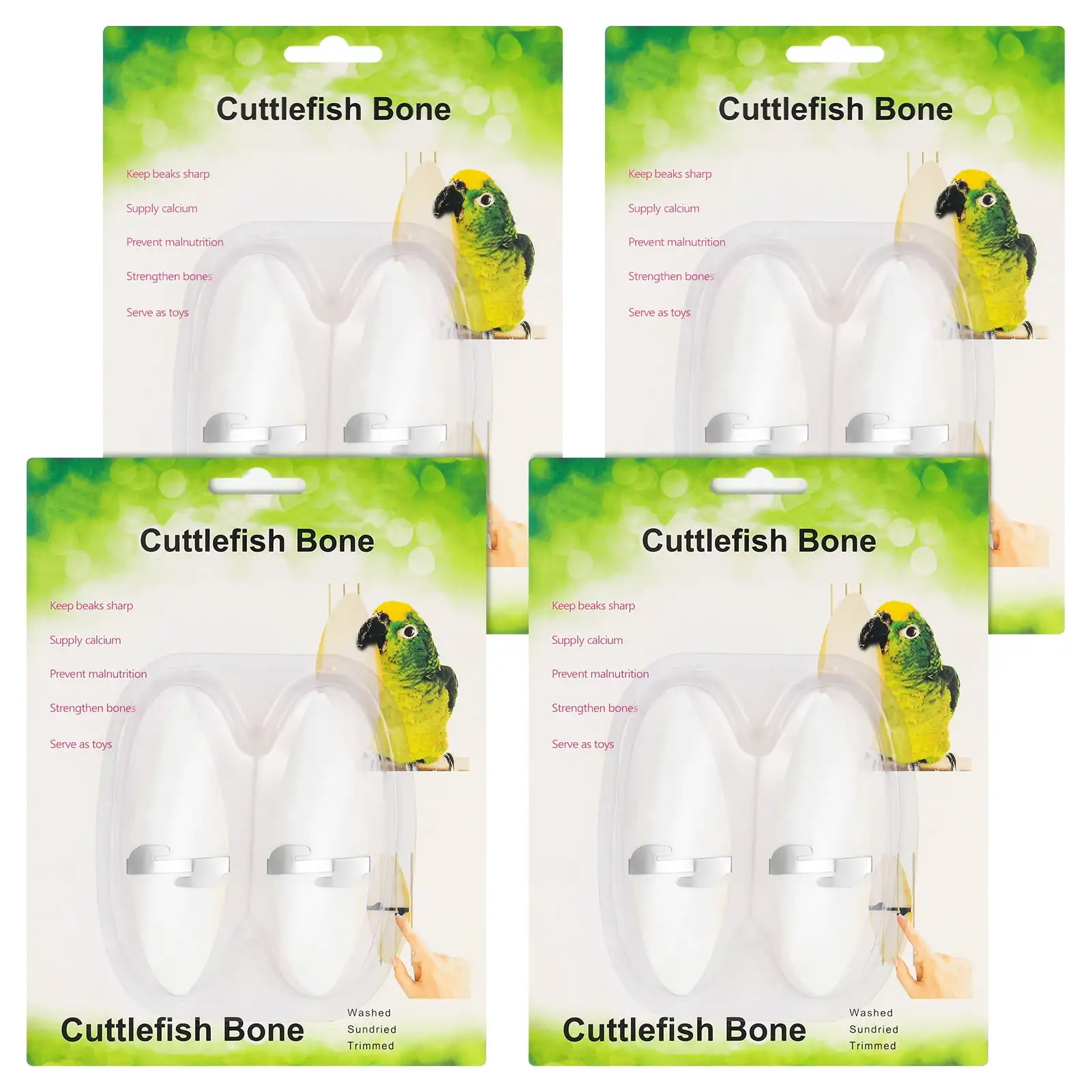 Topekada 8 Pcs Cuttle Bone for Birds.4.7-5.5 inch Cuddle Bone with 2 Metal Holder. Chewing Cuttlefish Bone for Sharp Beaks Natural Cuttlefish Bone for Tortoises Snails