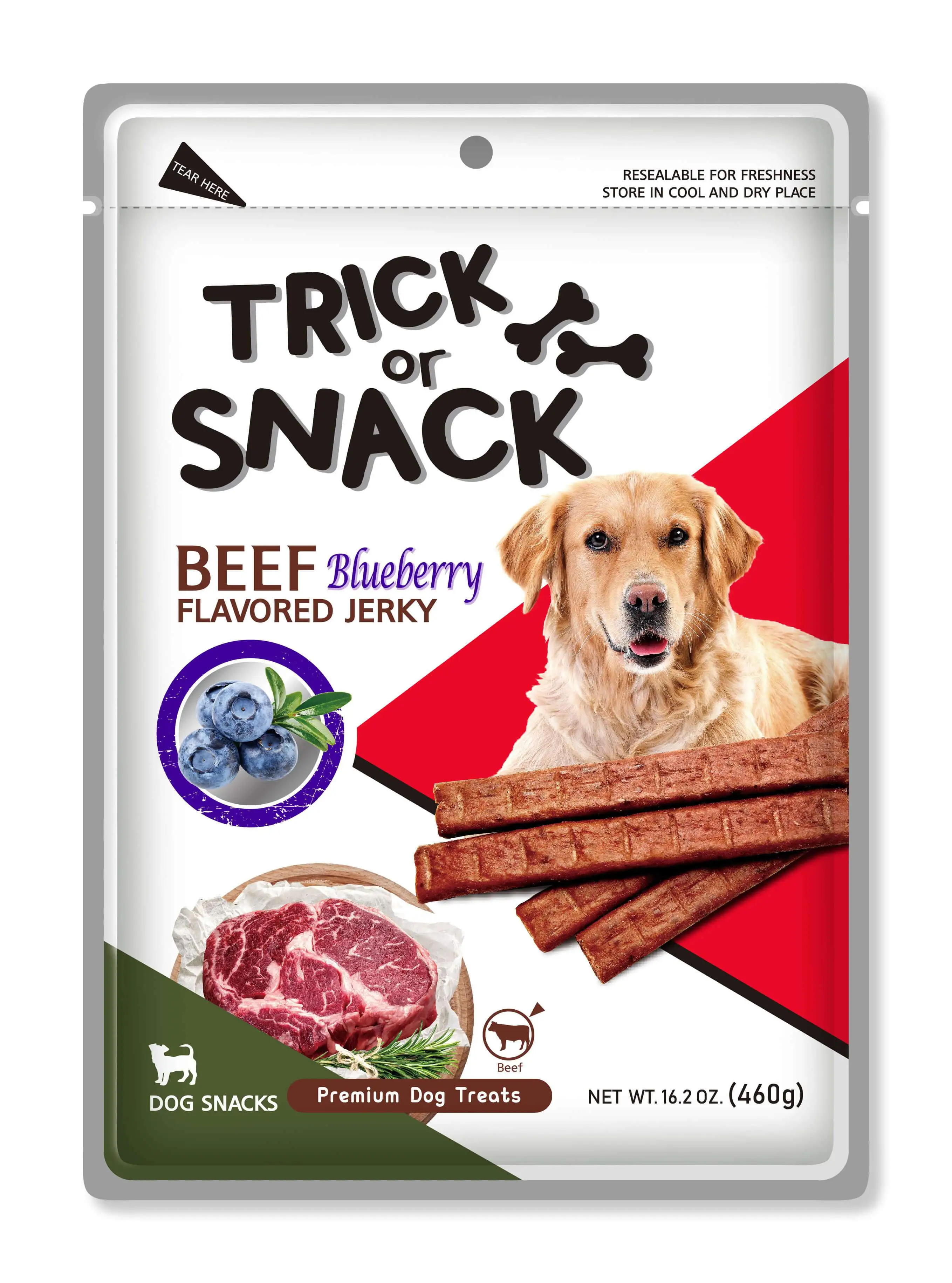 Trick or Snack Dog Treats - 1lb Of Delicious Soft Tender Nutritious Healthy Beef Chicken Salmon Chews Jerky Snacks 12 Flavors