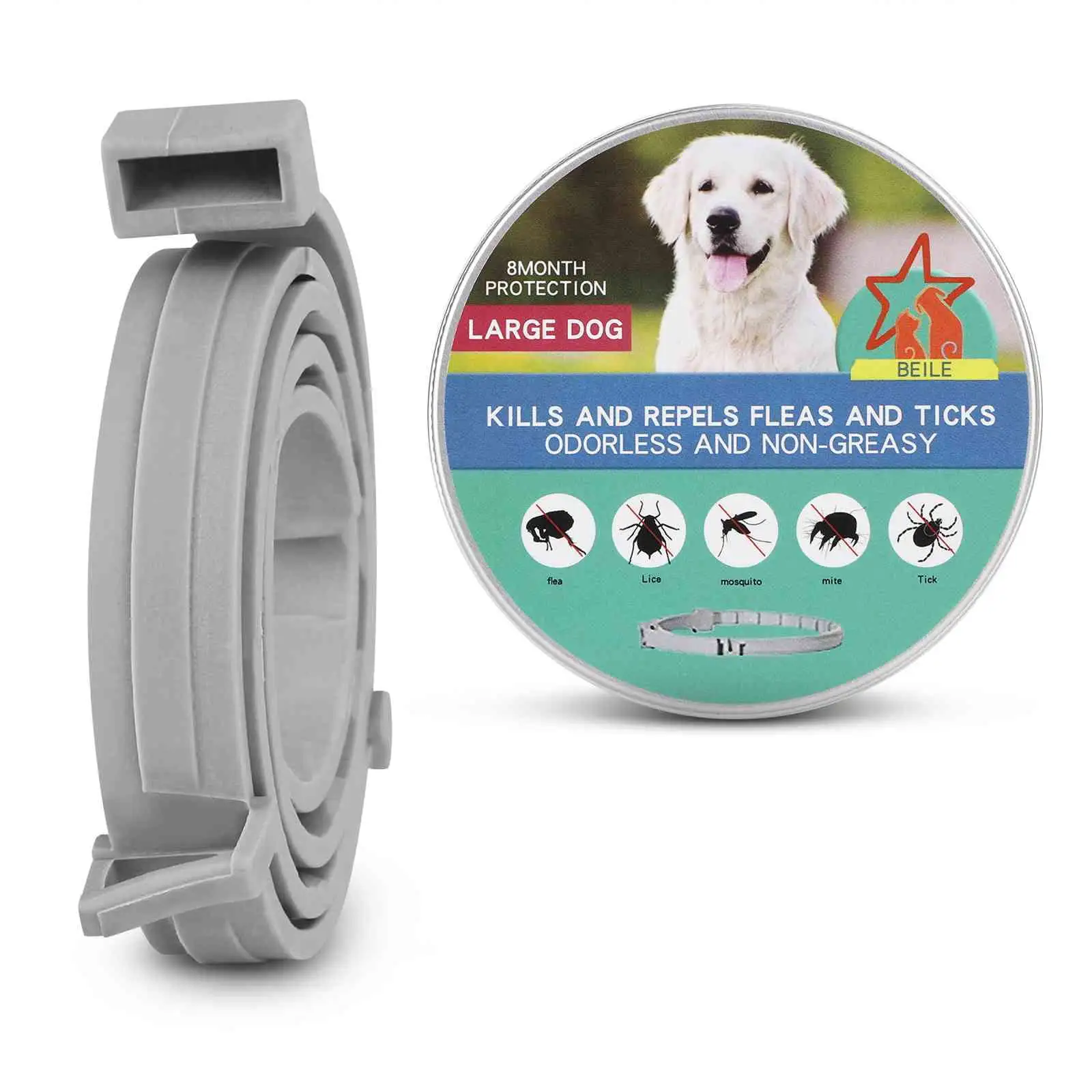 UrbanX Collar for Anatolian Shepherd Dog and Other Large Size Working Dogs. Waterproof & Adjustable.