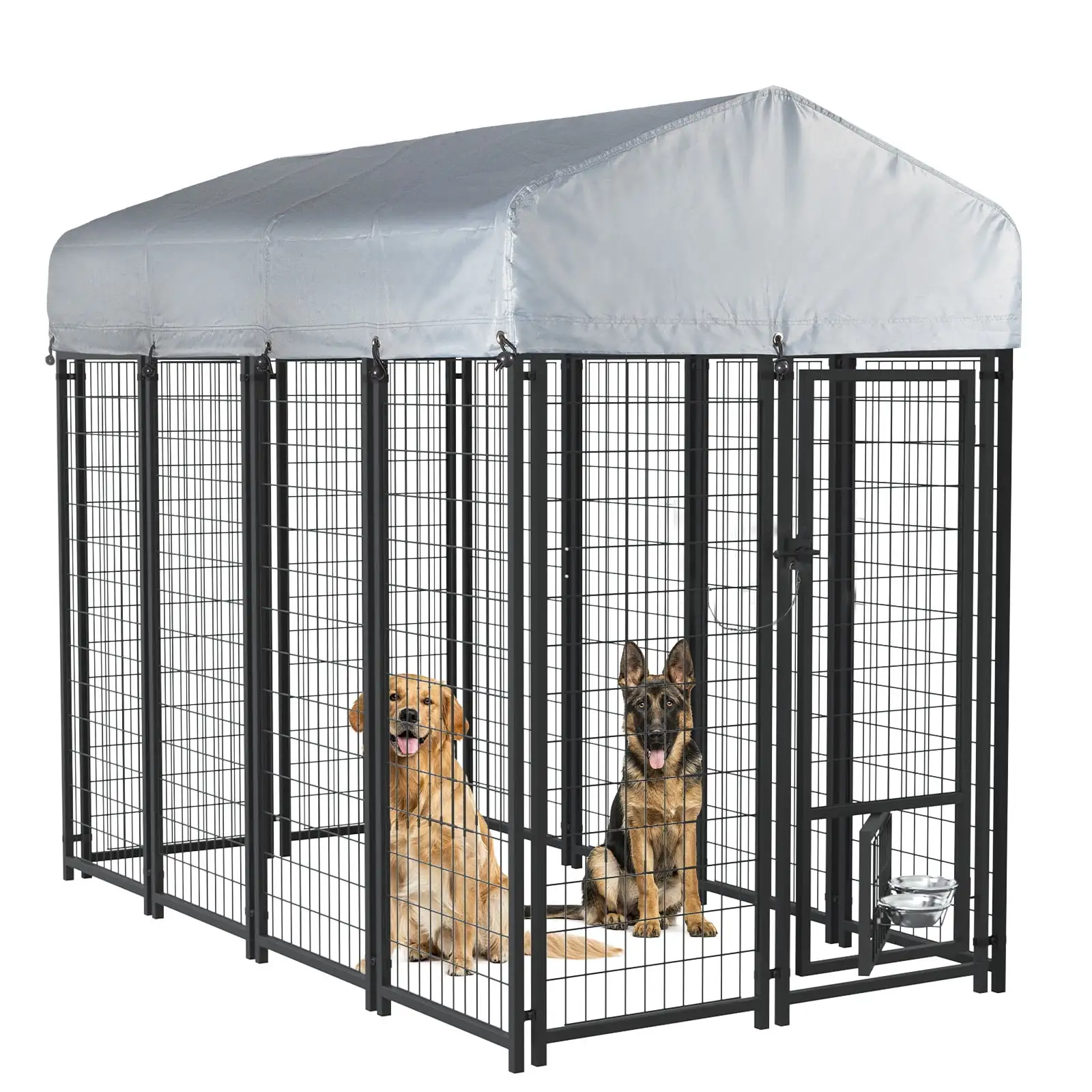 VITESSE 8x4x6 FT Heavy Duty Large Dog Kennel Playpen Outdoor with Secure Lock