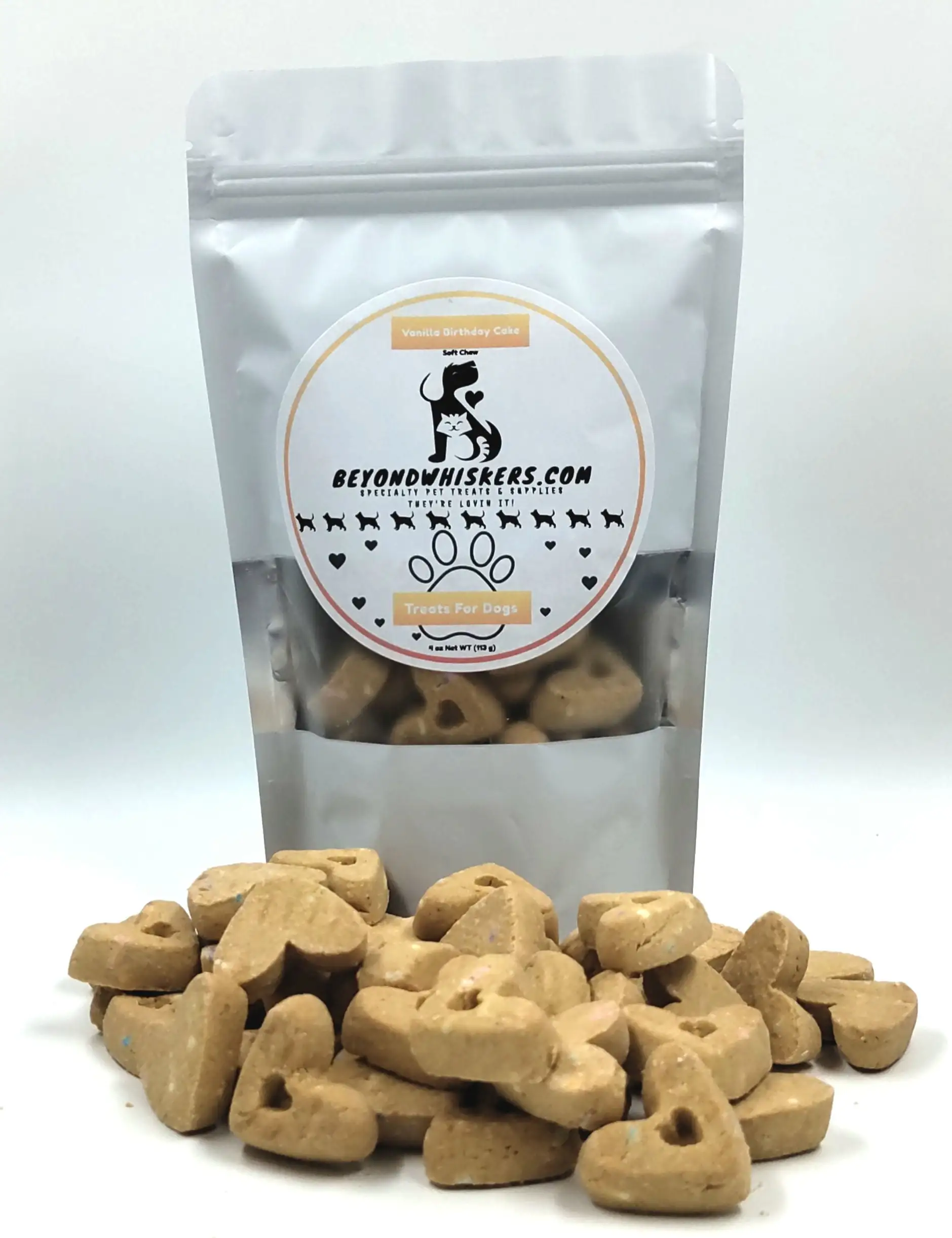 Vanilla Birthday Cake Dog treats. Cravers Soft Chew