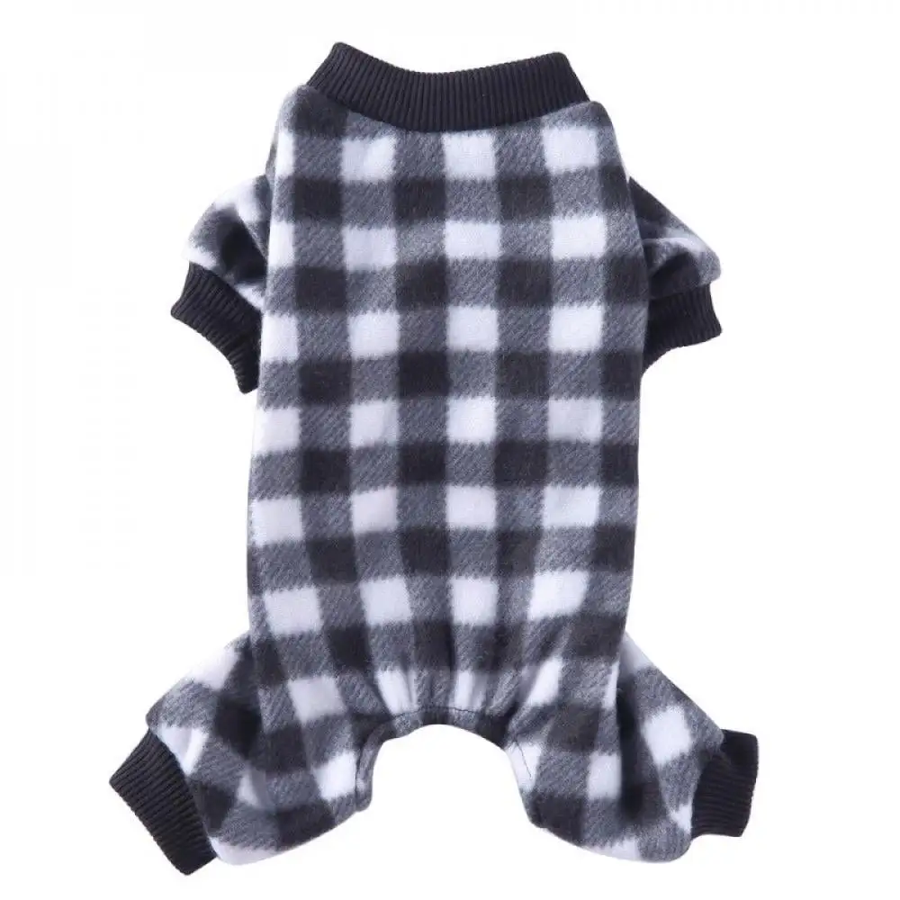 Velocity Pet Plaid Pajamas Soft Comfortable Lovely For Small Medium Dogs Puppy Autumn & Winter Costume