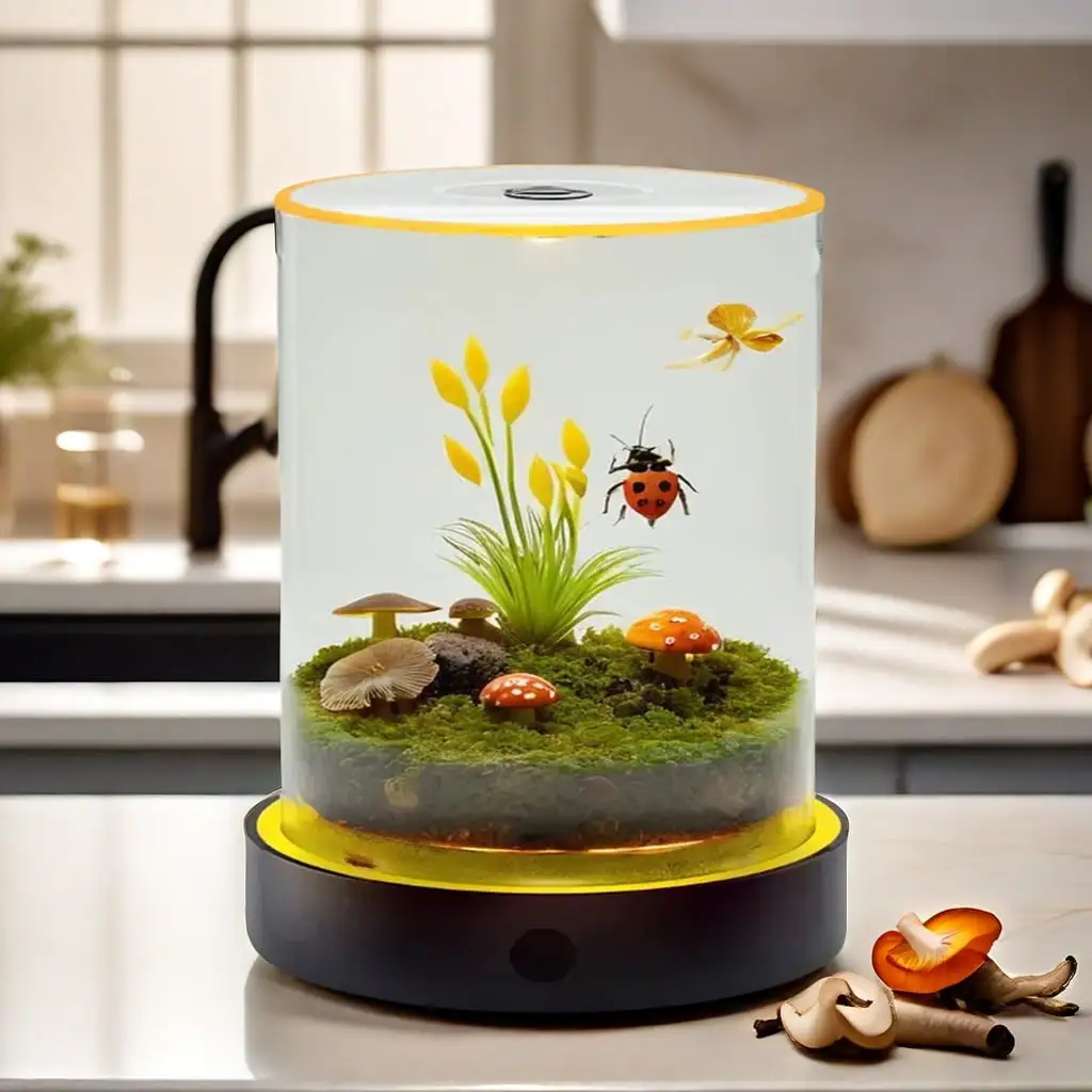 Vertical Insect Terrarium. Reptile Tank. for Tarantula Butterfly Larvae Caterpillar Stick Insects Frog Snail Spider Hermit Crab Habitat Container House Cricket breeding Box