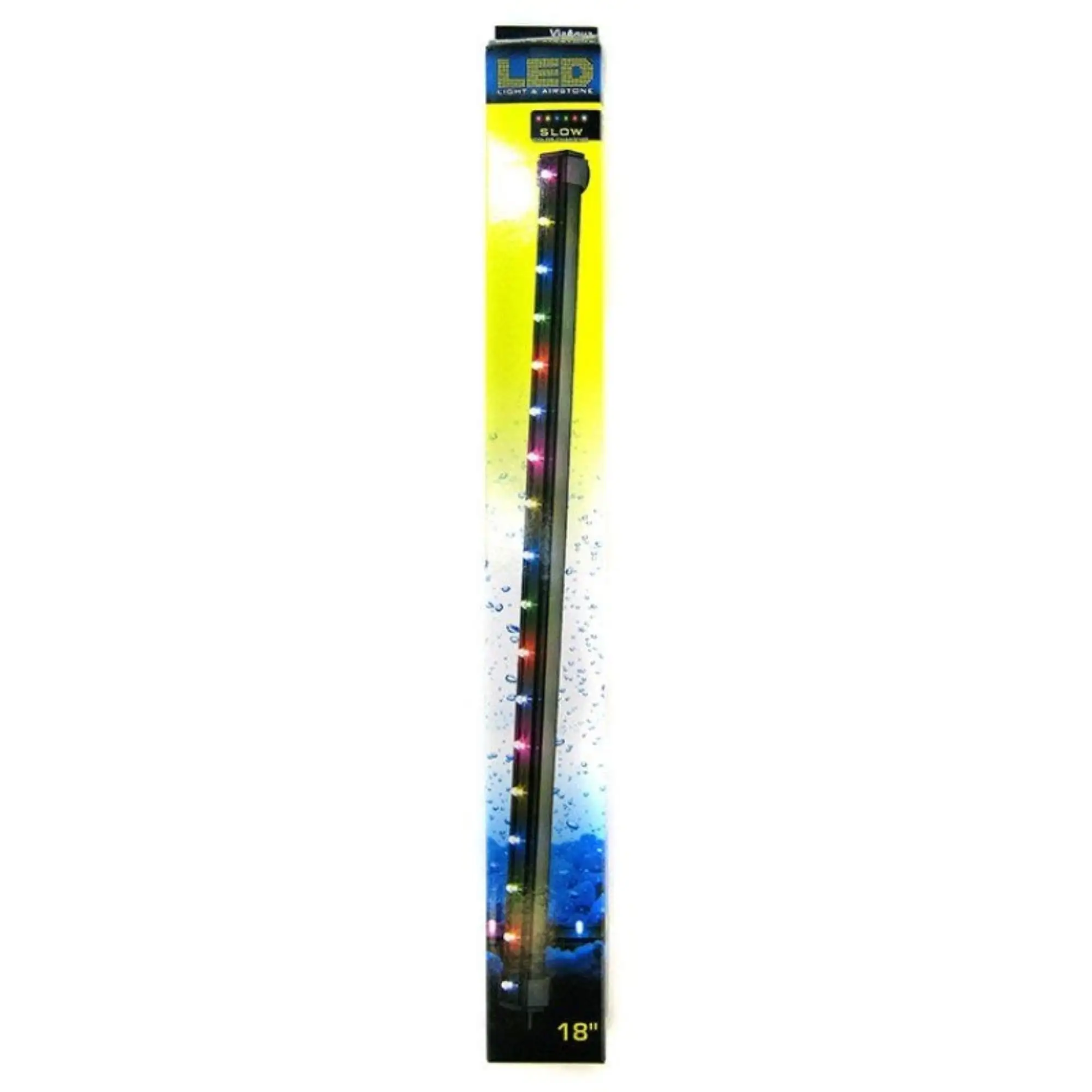 Via Aqua LED Light & Airstone Slow Color Changing - 3.3 Watts - 18 Long (18 Multicolor LED's)