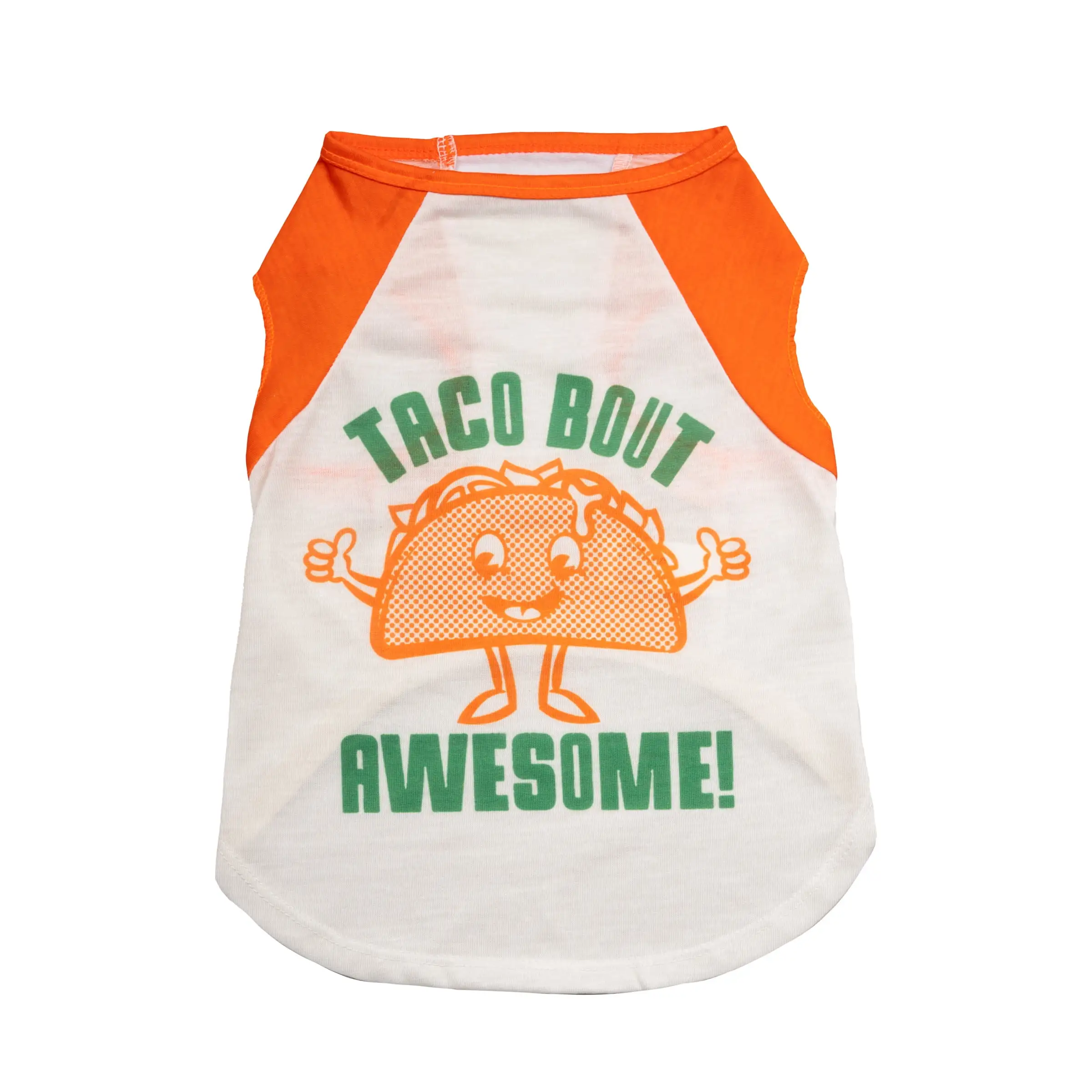 Vibrant Life. Dog and Cat Clothes. Taco Bout Awesome. Pet T-Shirt. Orange. XS