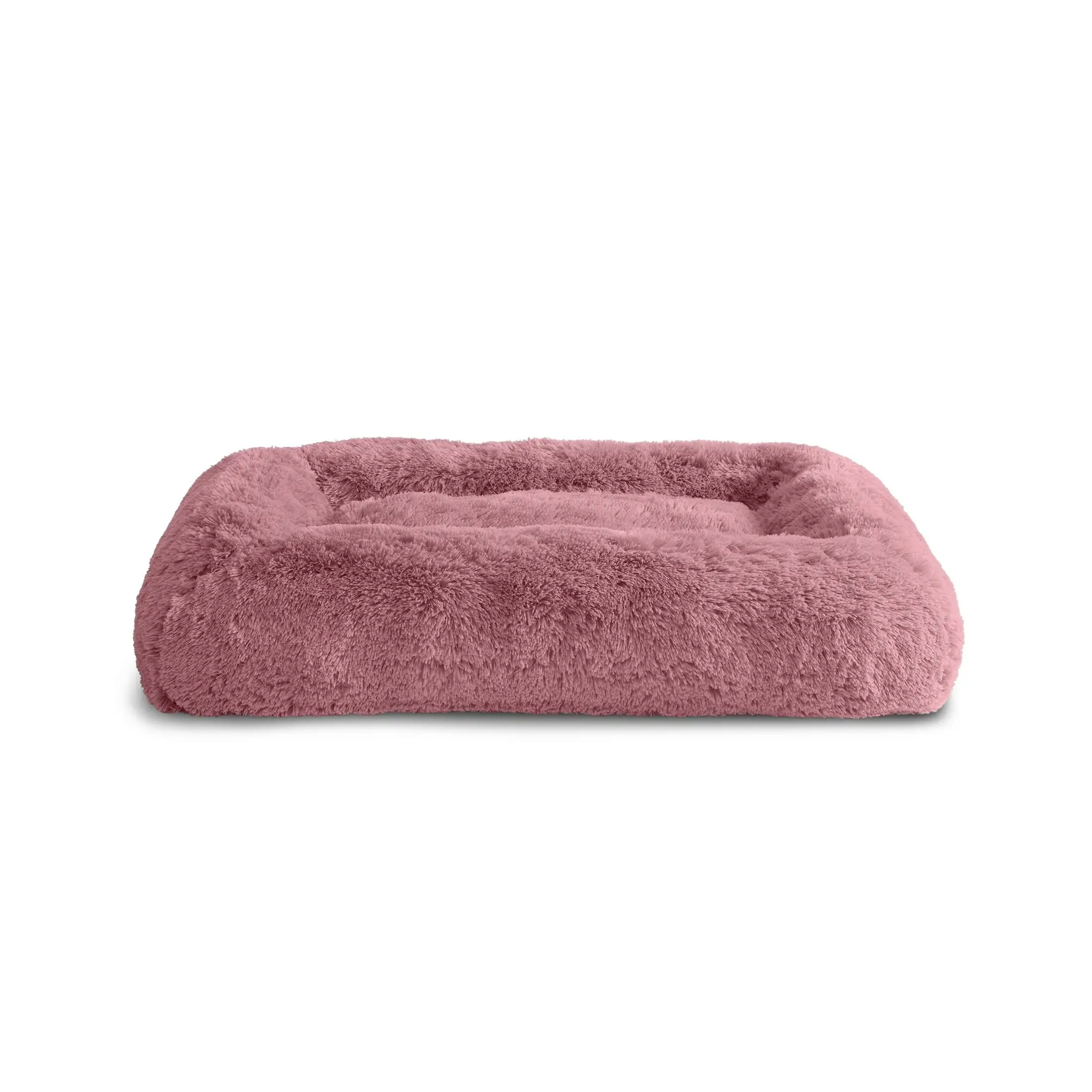 Vibrant Life Furry Bolster Large Dog Bed. Pink. 36 x 27