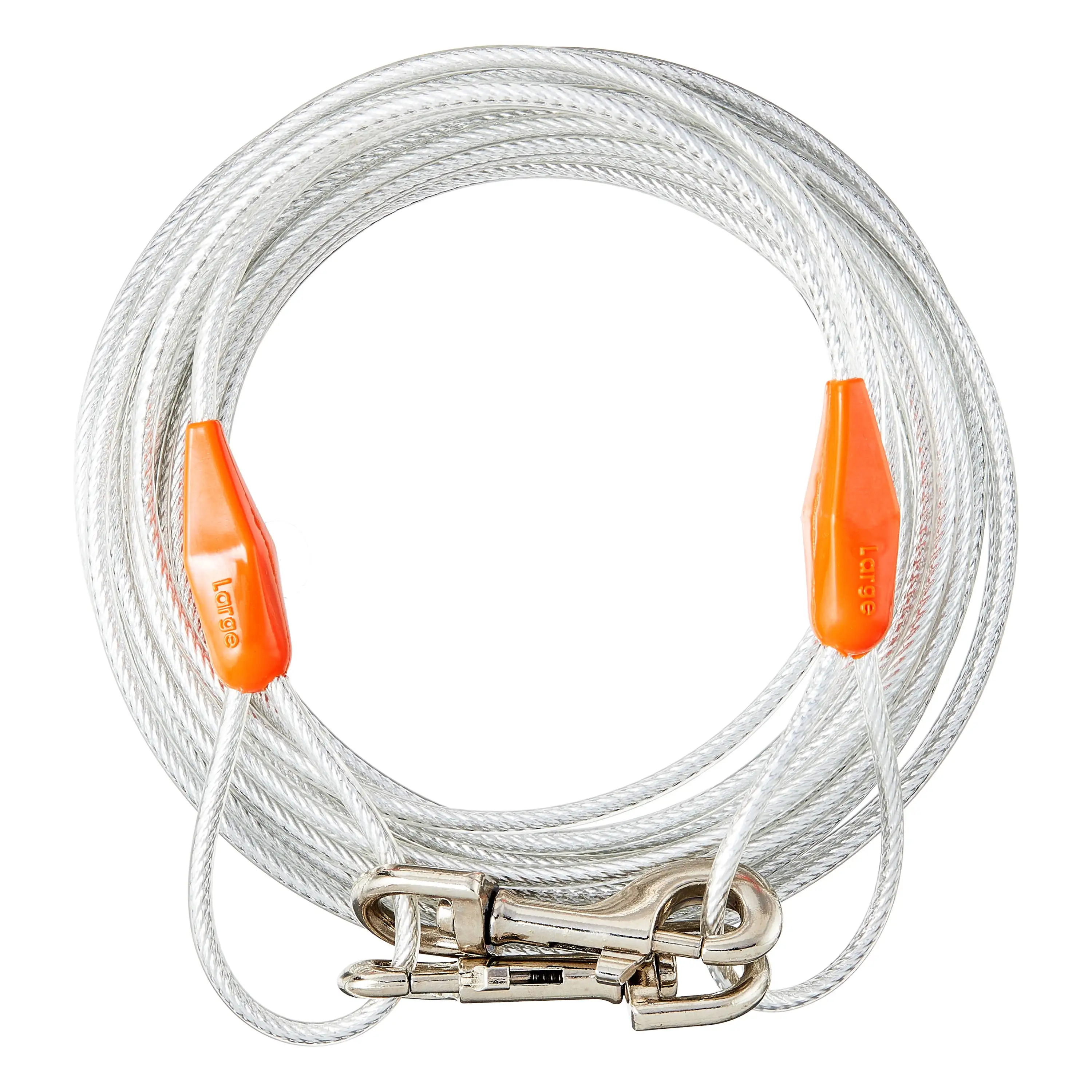 Vibrant Life Large 40 ft Reflective Vinyl-Covered Tie-Out Cable for Dogs up to 90 lbs